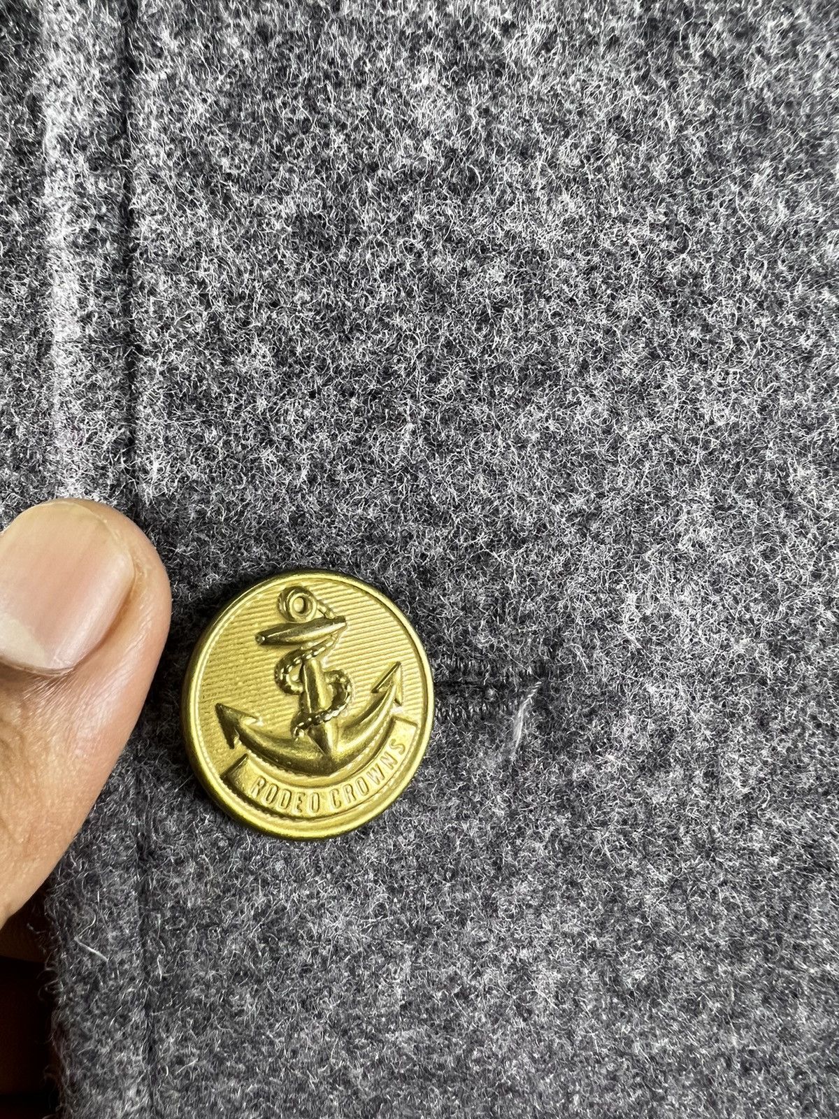 Japanese Brand ⚡️ RODEO CROWN WOOL PEACOAT MILITARY STYLE JACKET Size S / US 4 / IT 40 - 5 Thumbnail