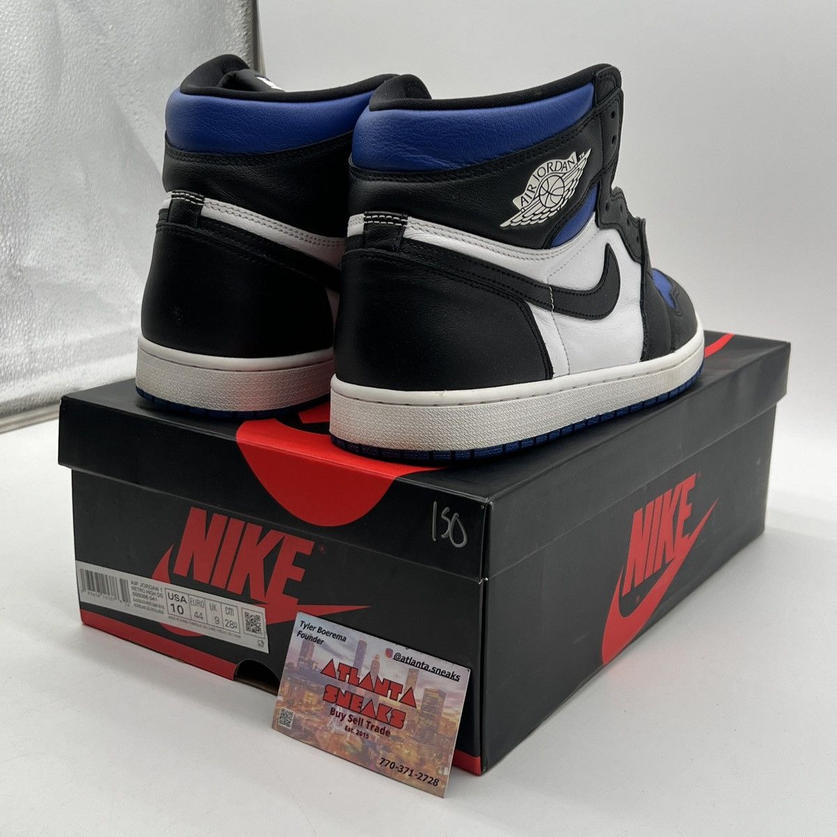 Nike Air Jordan 1 high Royal toe Size US 10 / EU 43 - 5 Thumbnail
