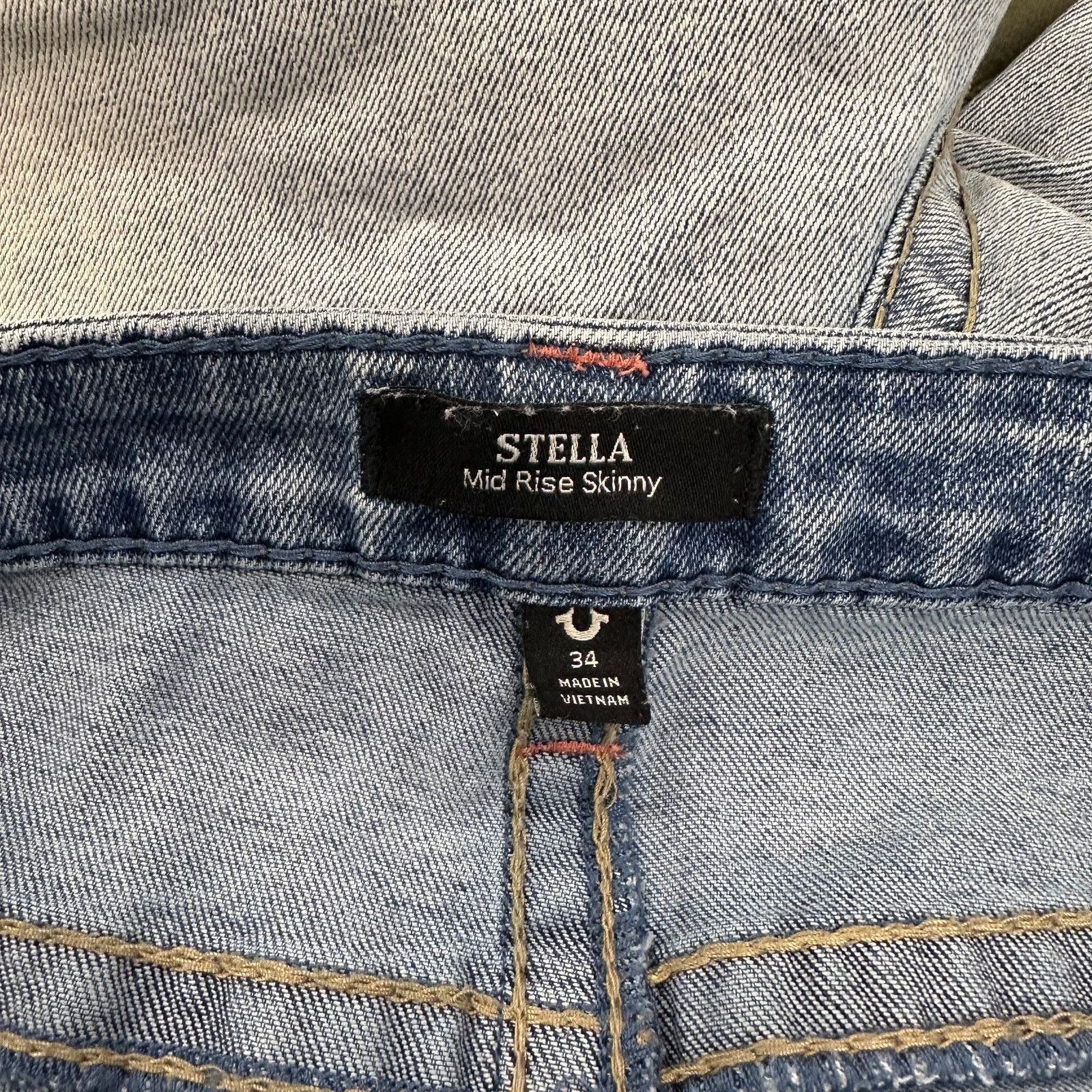 True Religion True Religion Stella Mid Rise Skinny Jeans Pants Size 34 B20 Size US 34 / EU 50 - 8 Thumbnail