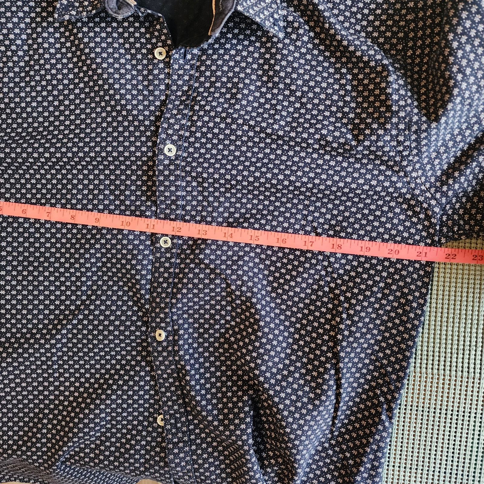 Zara Zara Man Slim Fit Dark Gray Long Sleeve Shirt Size US L / EU 52-54 / 3 - 4 Thumbnail