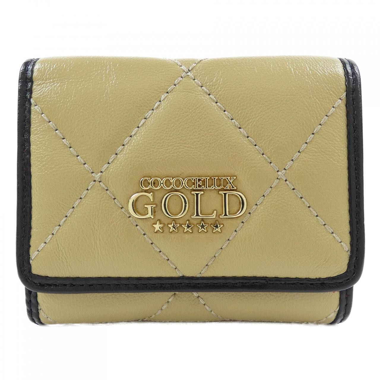 Other Other COCOCELUX GOLD Wallet Leather Short Wallet DUTY FREE for USA Size ONE SIZE - 1 Thumbnail