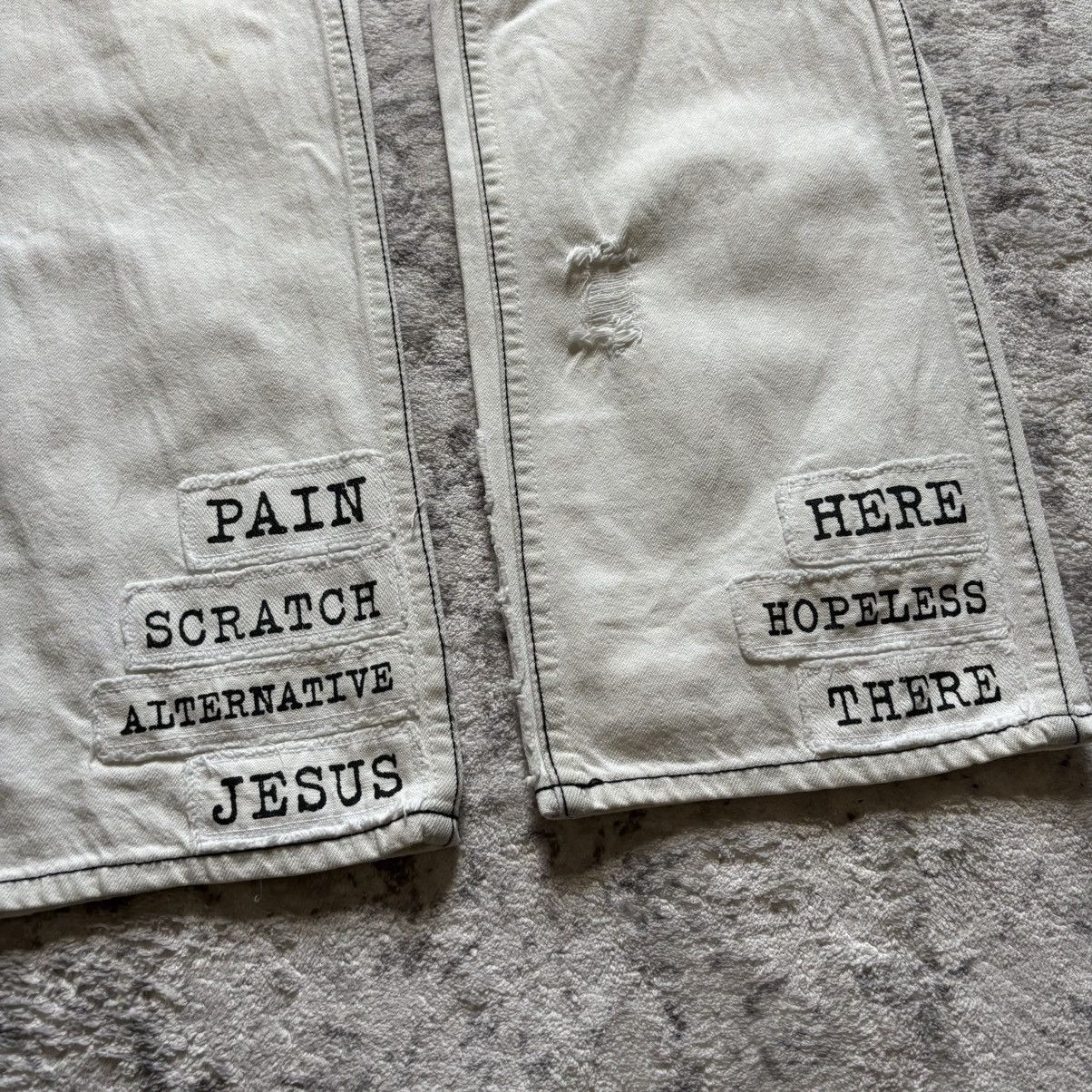 Number (N)ine Number (N)ine SS02 Modern Age Poem Patchwork Jeans | Size 2 Size US 30 / EU 46 - 2 Thumbnail