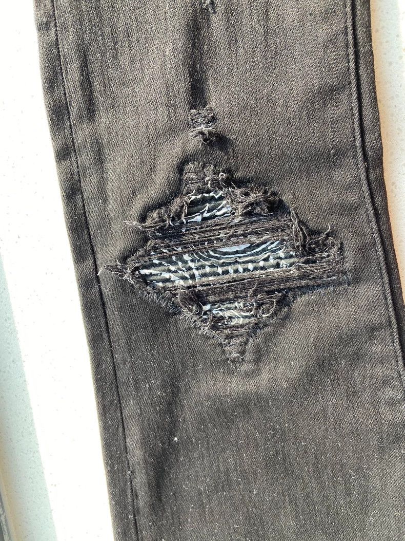 Amiri Amiri MX1 Bandana Jeans Cashew patterned leather jeans 2502 Size US 31 - 2 Thumbnail