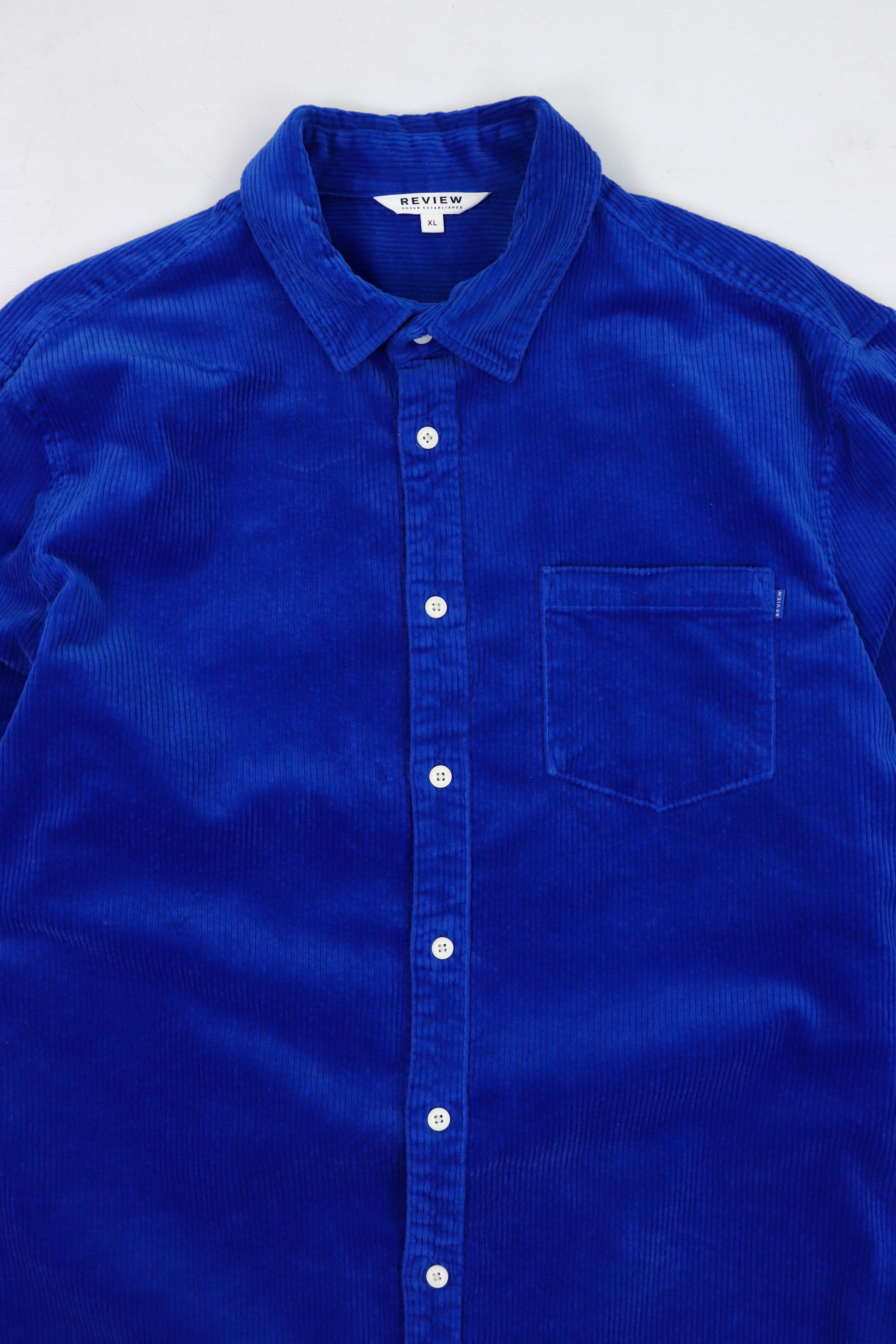 Reserved Review Bright Blue Heavy Corduroy LS Shirt Size US XL / EU 56 / 4 - 3 Thumbnail