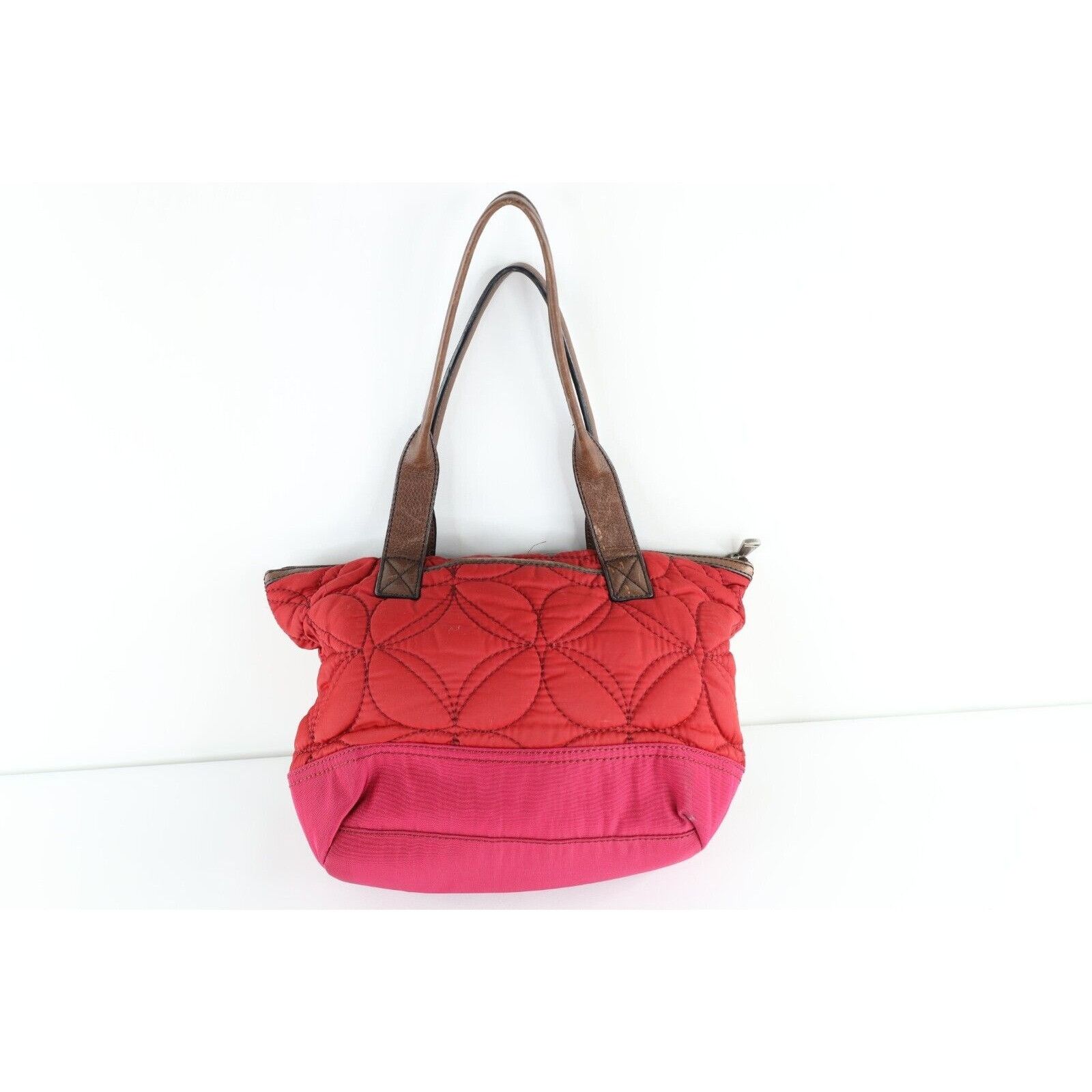 Fossil × Vintage Vintage 90s Y2K Fossil Key Per Leather Handled Quilted Bag Size ONE SIZE - 4 Thumbnail