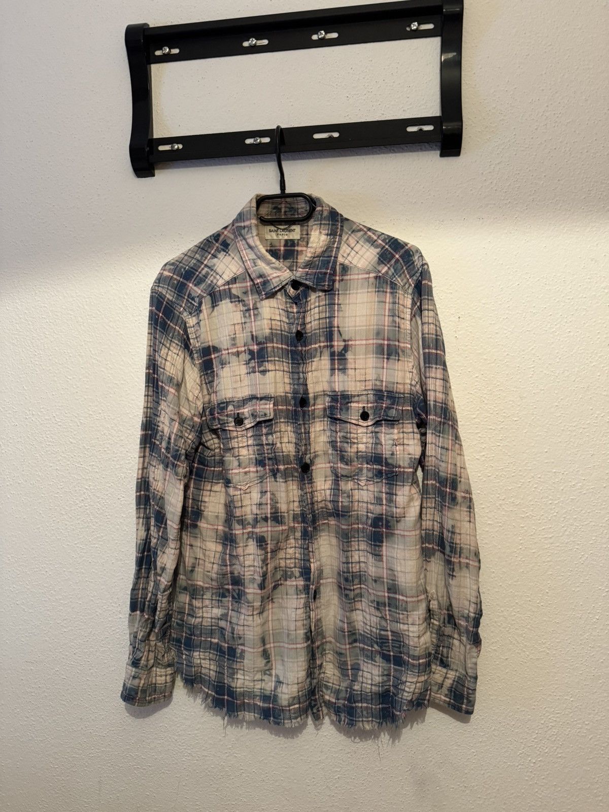 Saint Laurent Paris Saint Laurent Bleach Shirt Size US M / EU 48-50 / 2 - 1 Thumbnail
