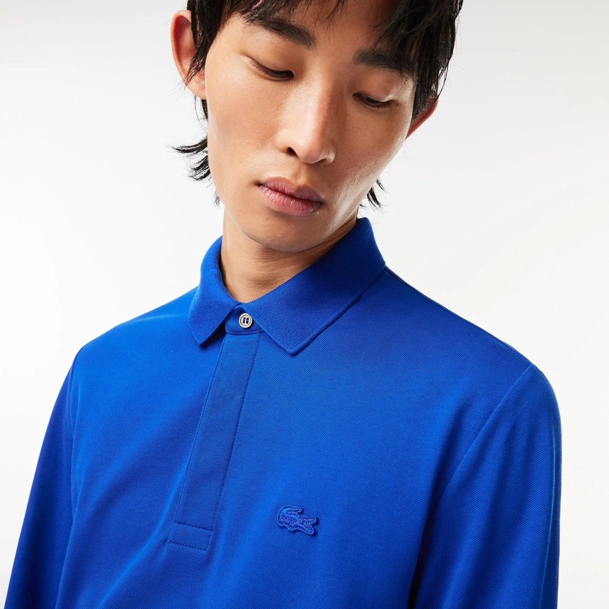 Lacoste 🇫🇷 NEW❗️ Lacoste Regular Fit Polo Long Sleeve Made in France Size US XXL / EU 58 / 5 - 3 Thumbnail