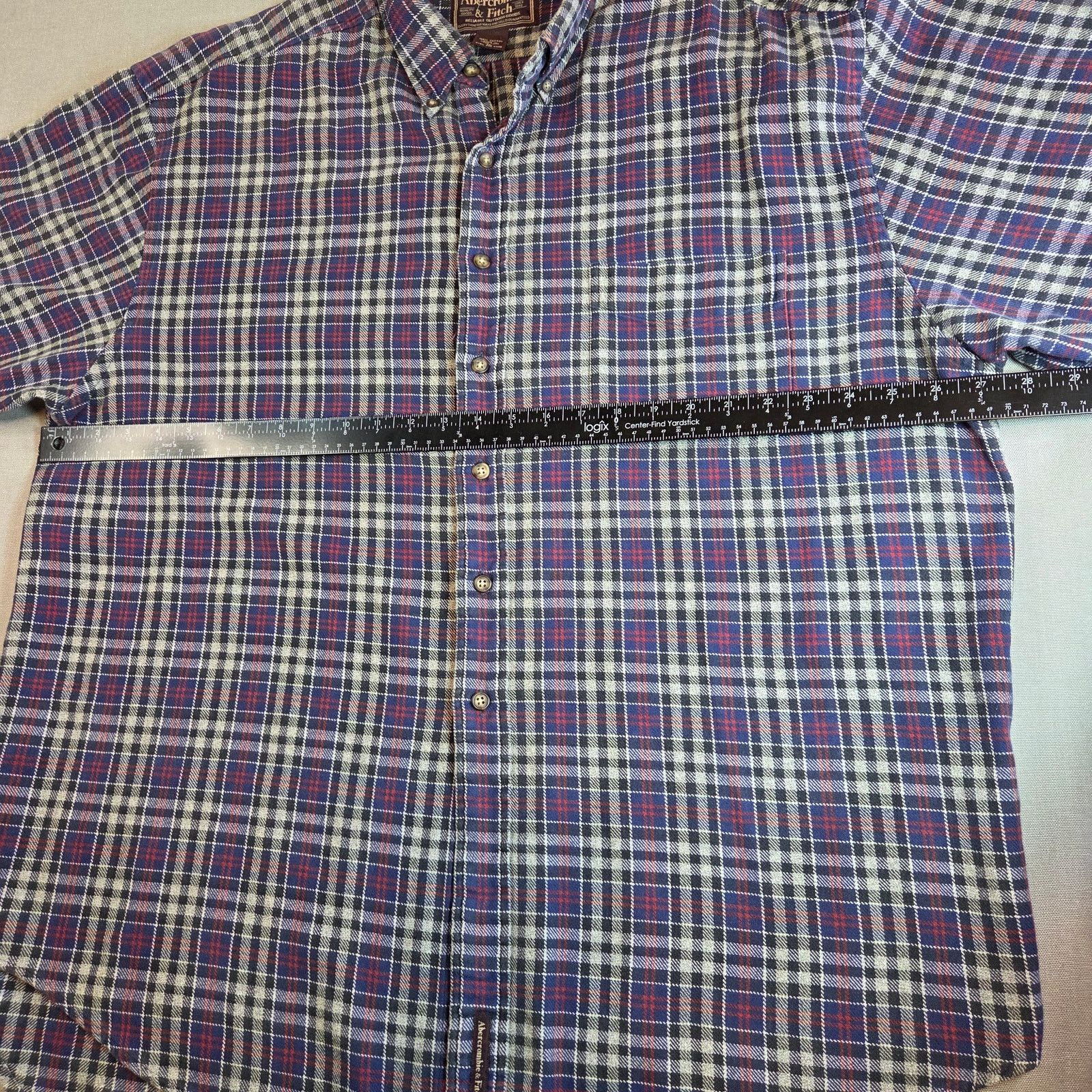 Abercrombie & Fitch 90s Abercrombie Flannel Shirt XL Vintage Size US XL / EU 56 / 4 - 7 Thumbnail