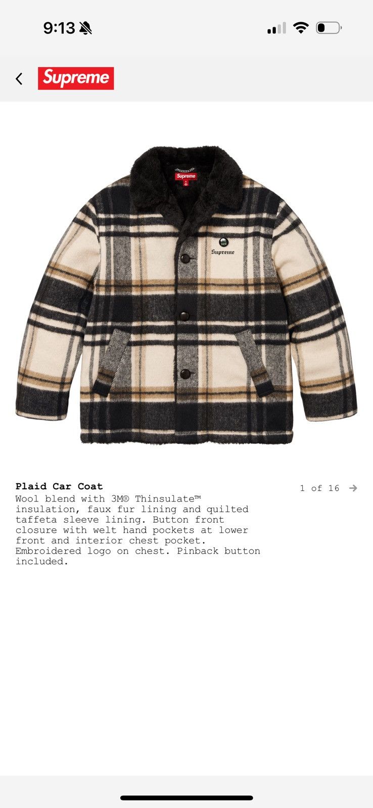 Supreme Supreme kindermann uncut corduroy car coat | Grailed