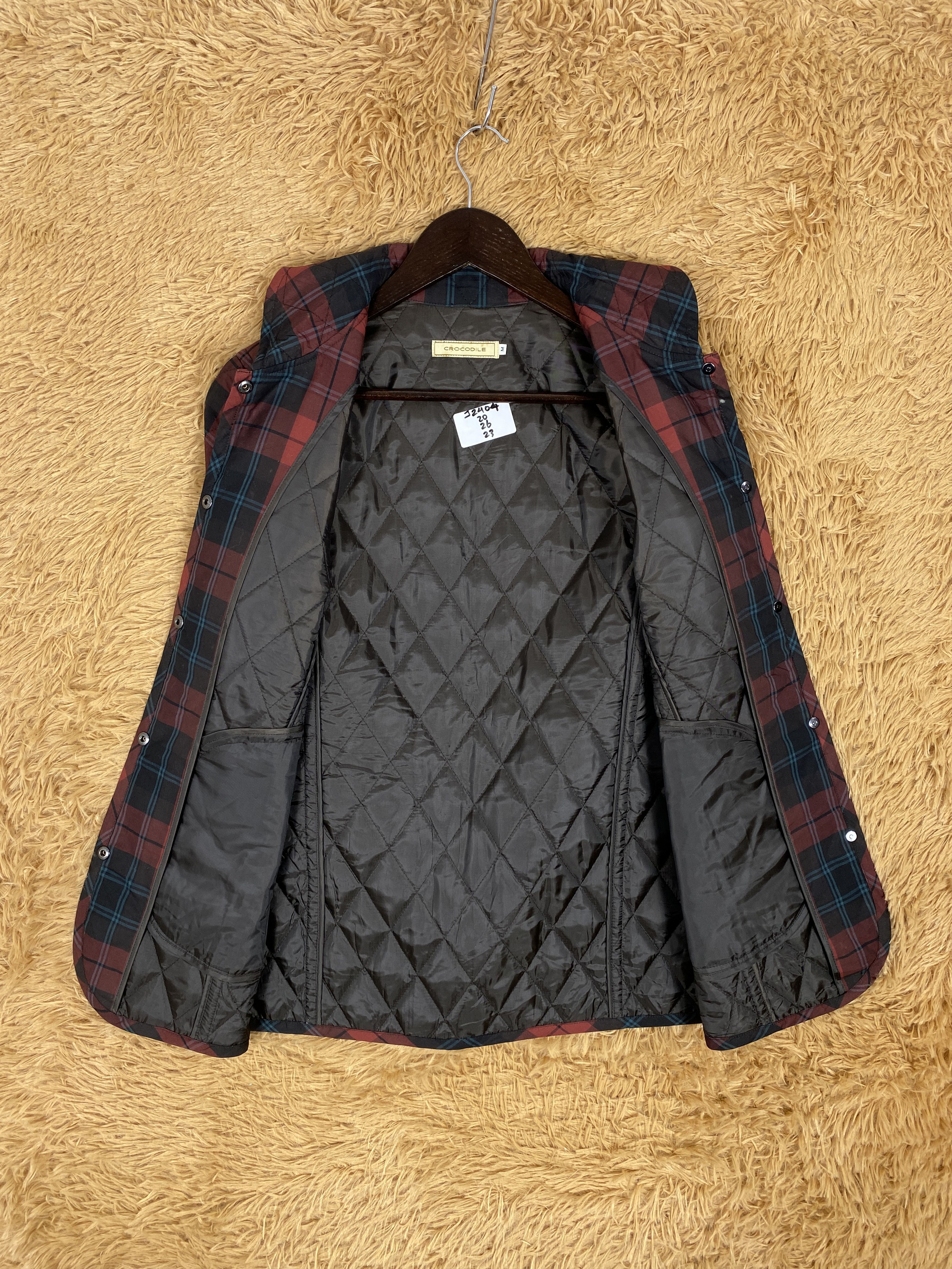 Japanese Brand Vintage Crocodile Flannel Quilted Lining Jacket PJ2404 Size US S / EU 44-46 / 1 - 6 Thumbnail