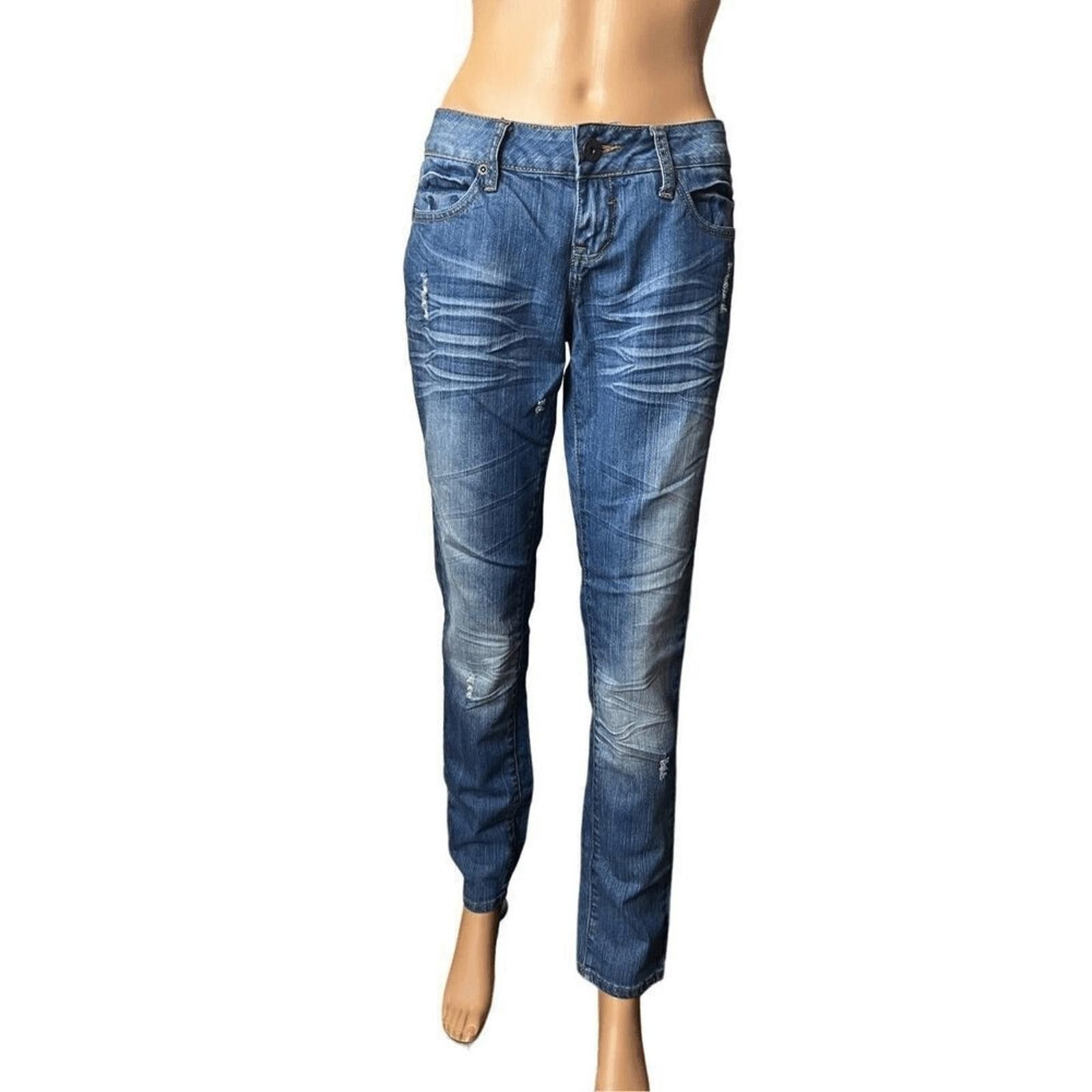 Other ZD premium denim sz 9 Y2K whisker wash relaxed fit Size 29" - 3 Thumbnail