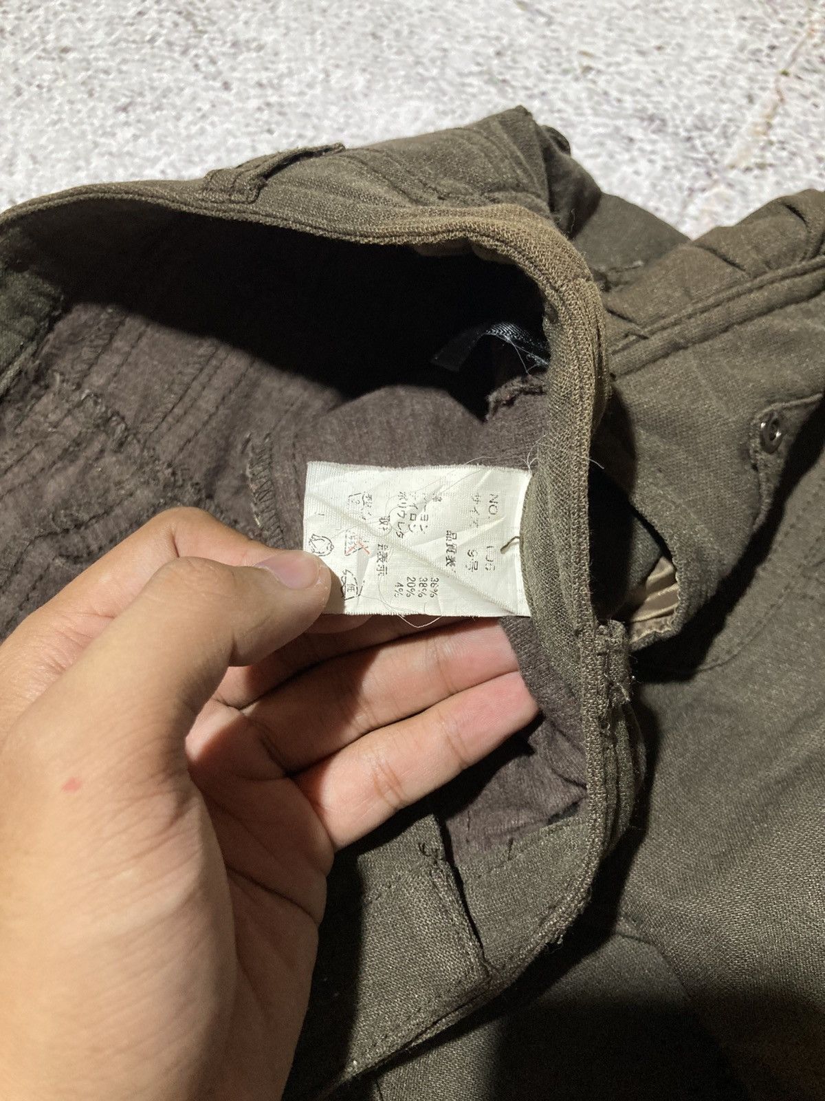 Japanese Brand 2000s Japanese Brand Ruched Pants Punk Lgb Style Green Army Size US 26 / EU 42 - 16 Thumbnail