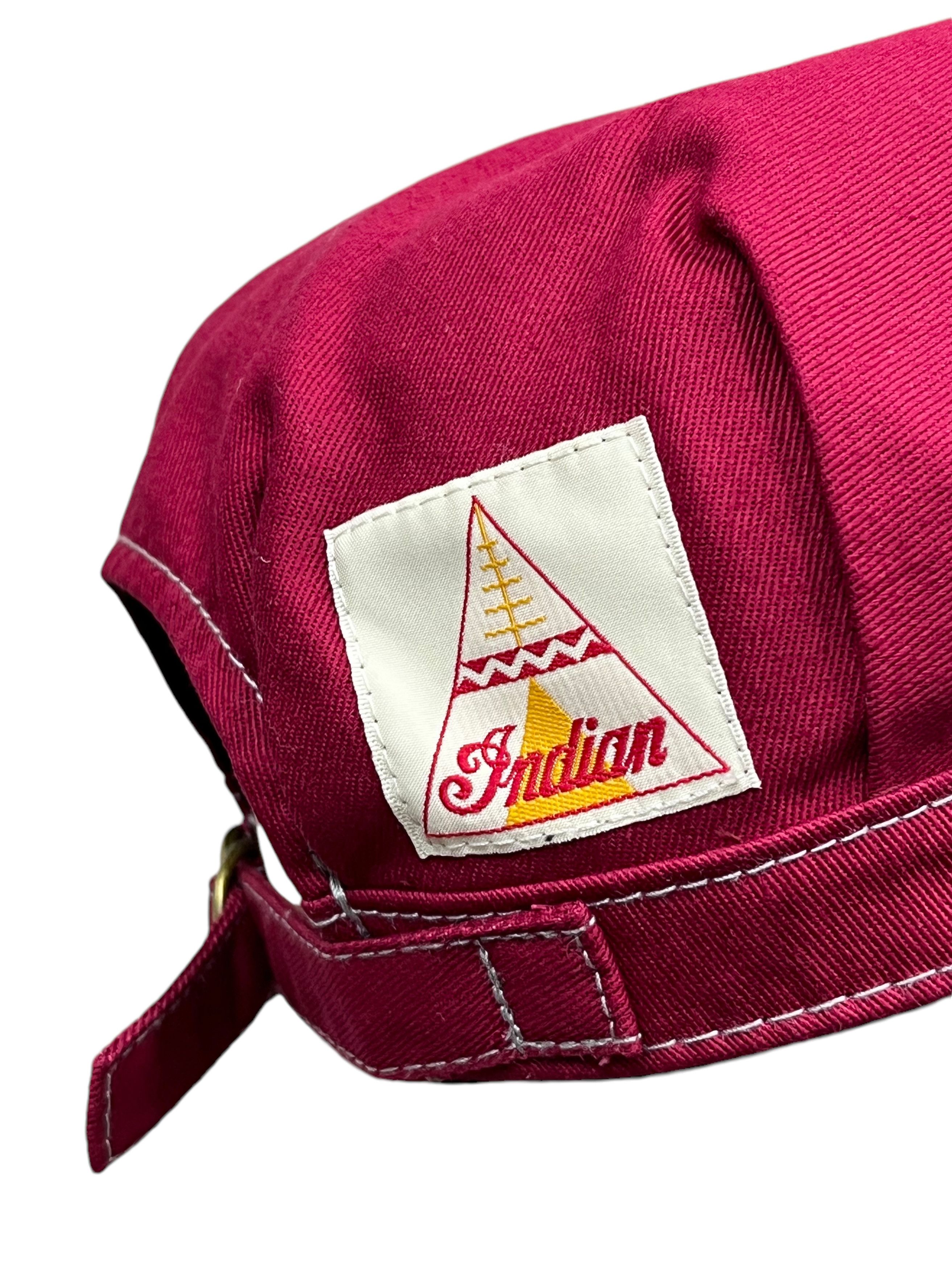 Indian Motorcycle 🔥Vintage INDIAN MOTOCYCLE Railroad Engineer Strapback Hat Size ONE SIZE - 5 Thumbnail