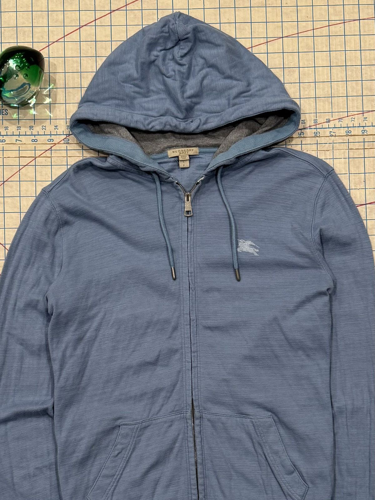 Burberry Burberry Brit Light Blue Full Zip Hoodie Size Small Size S / US 4 / IT 40 - 3 Thumbnail