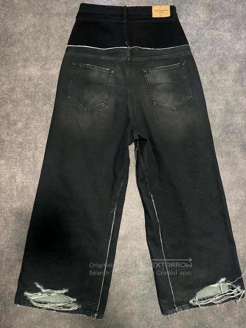 Balenciaga Balenciaga size XS Double Waist Panel Distressed Destroyed Size US 27 - 2 Thumbnail