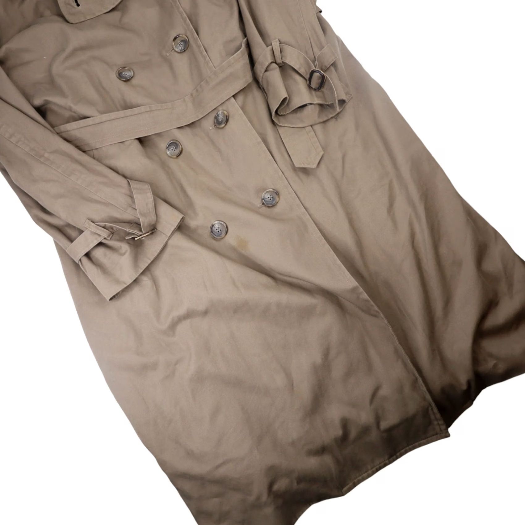 Polo Ralph Lauren VINTAGE Polo by Ralph Lauren University Club Trench Coat Men 22" Chest Tan L Double Breasted Coat Size US L / EU 52-54 / 3 - 3 Thumbnail