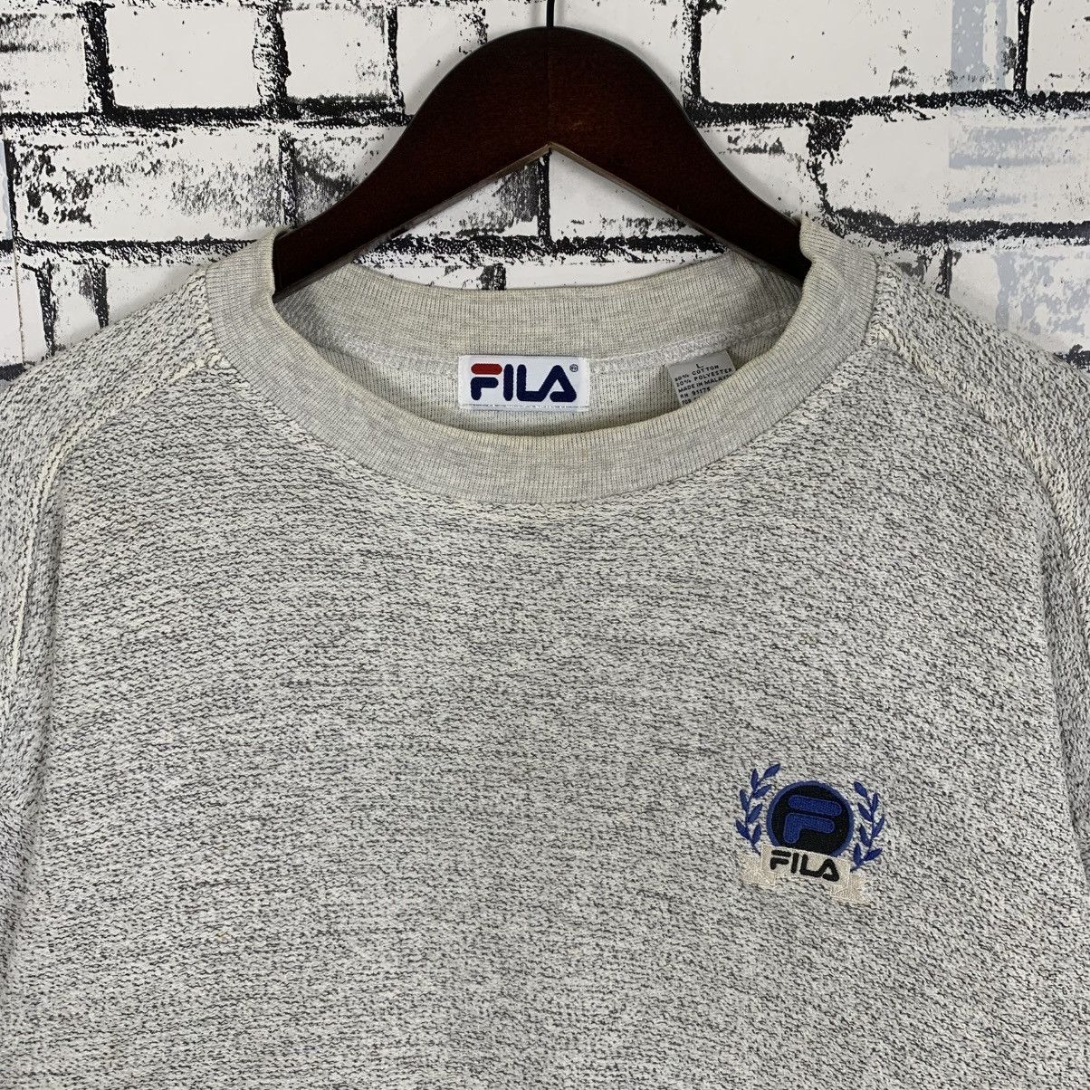 Designer × Fila × Vintage Vintage Fila Sweatshirt Small Logo Embroidered Fila Crewneck Size US L / EU 52-54 / 3 - 2 Thumbnail