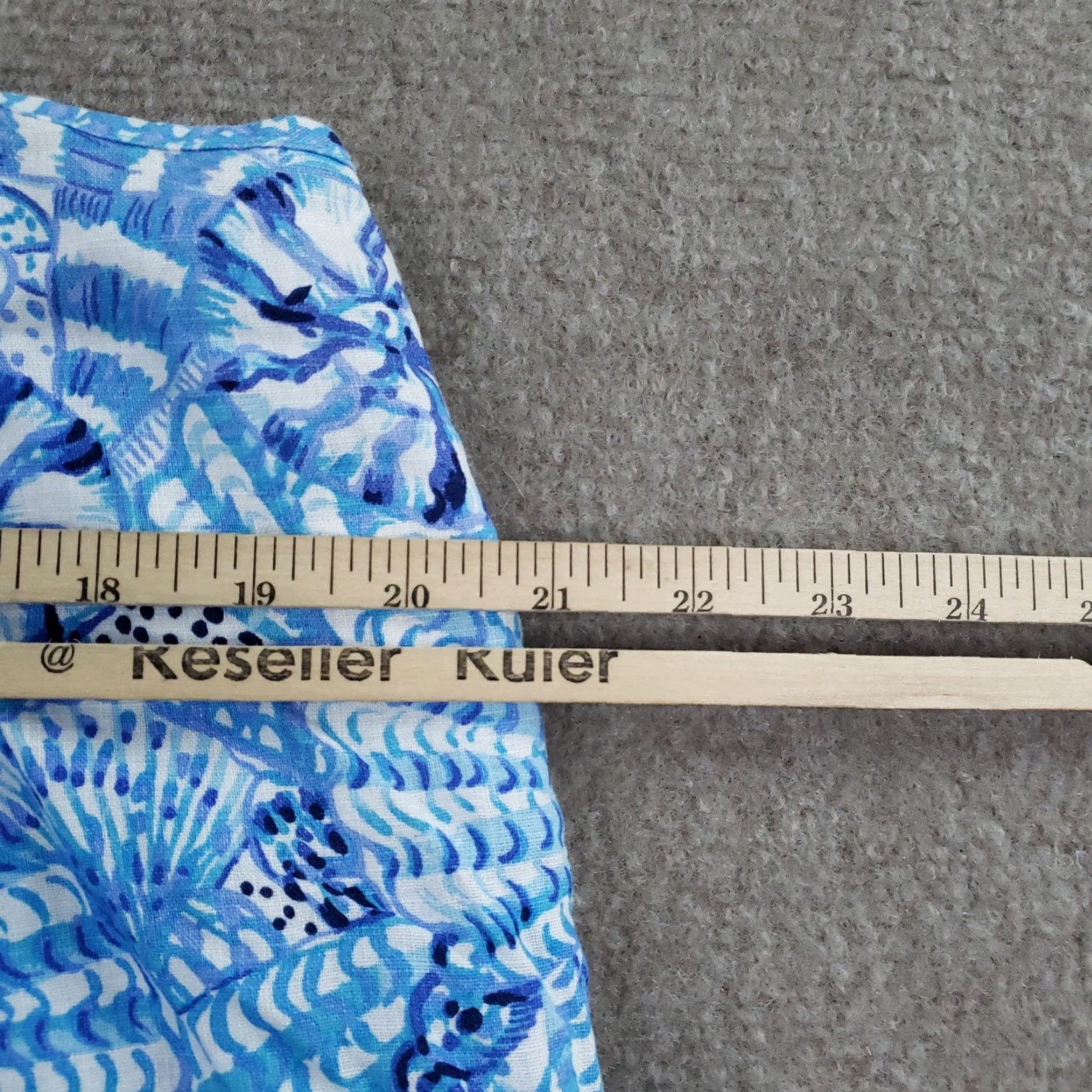Lilly Pulitzer Lilly Pulitzer Jaydan Linen Dress Womens M Amalfi Blue Seashell 012797 Sundress Shift Sleeveless Geometric Beach Casual Travel Linen 100% Size M / US 6-8 / IT 42-44 - 3 Thumbnail