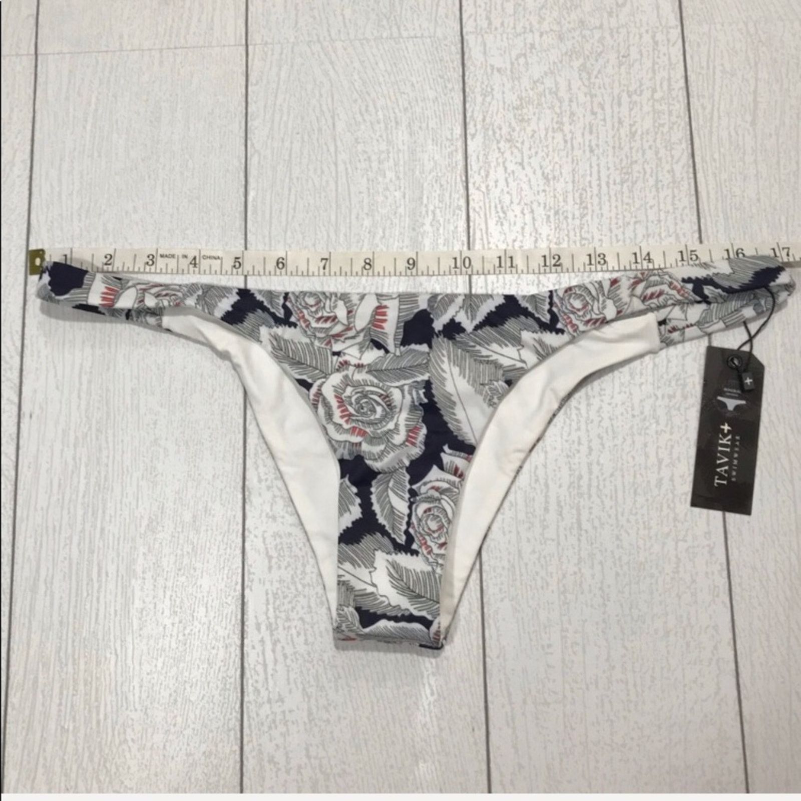 Tavik TAVIK Blue Floral Heather Bikini Bottom Size Large NWT Size ONE SIZE - 7 Thumbnail