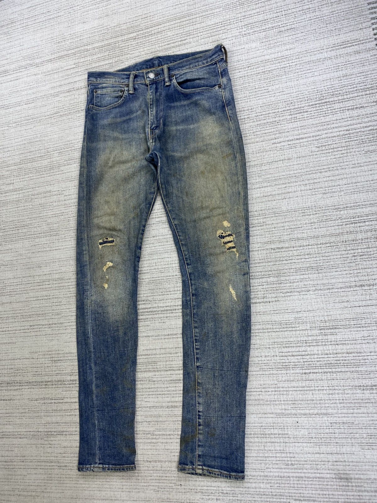 Levi's Vintage Levi’s 519 Distressed Denim Pants Size US 31 - 4 Thumbnail
