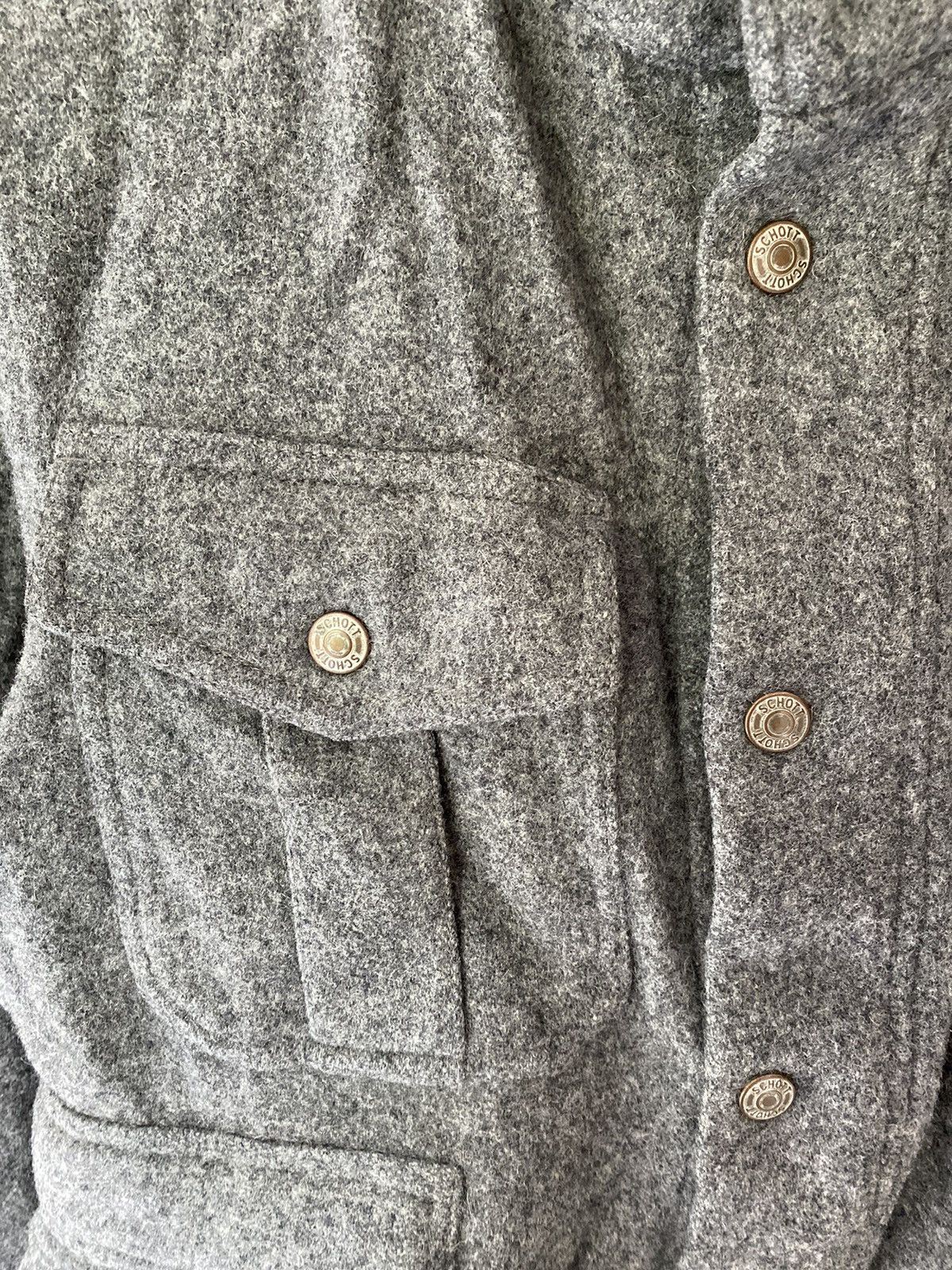Schott 🔥AW08 Victim x Schott NYC Melton M-65 Wool Jacket Size US S / EU 44-46 / 1 - 7 Thumbnail