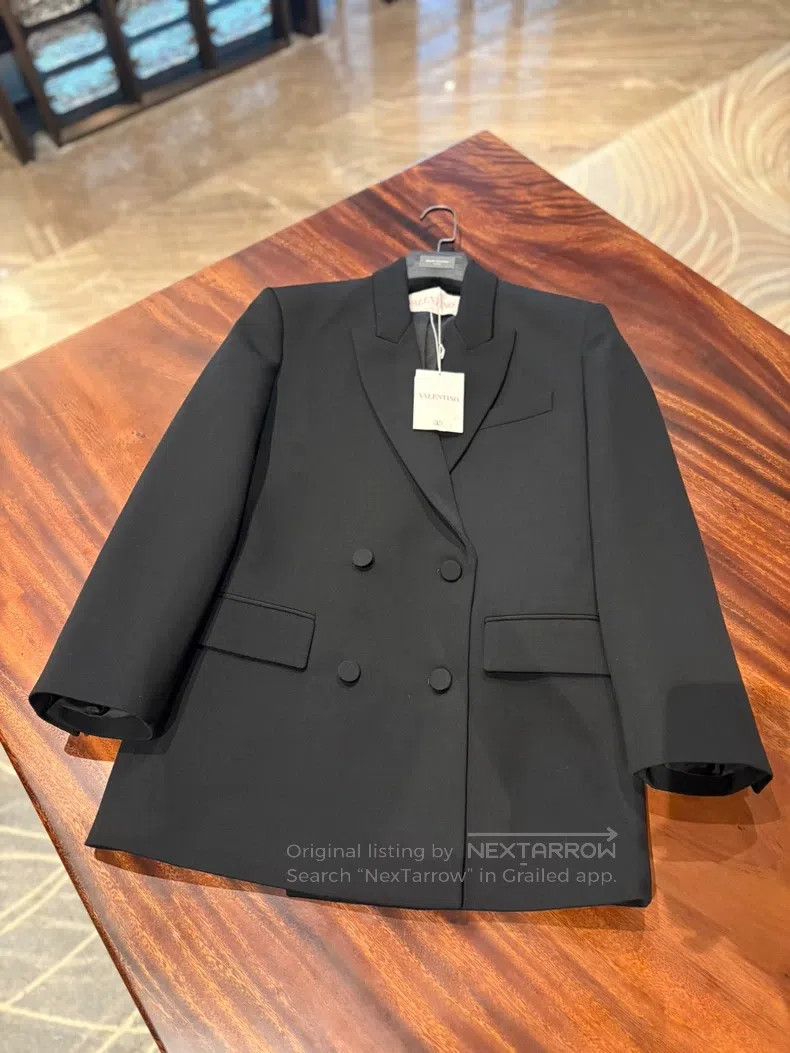 Valentino Valentino Black double-breasted blazer Size 38S - 3 Thumbnail