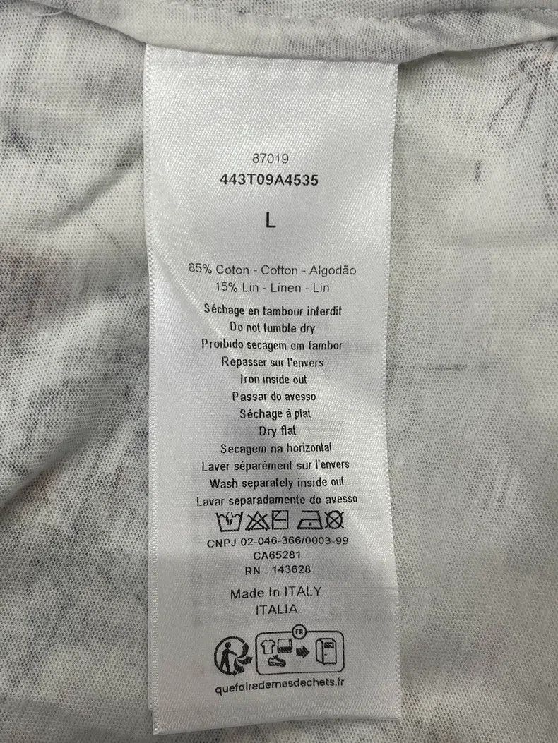 Dior Dior White floral print short sleeves Size L / US 10 / IT 46 - 4 Thumbnail