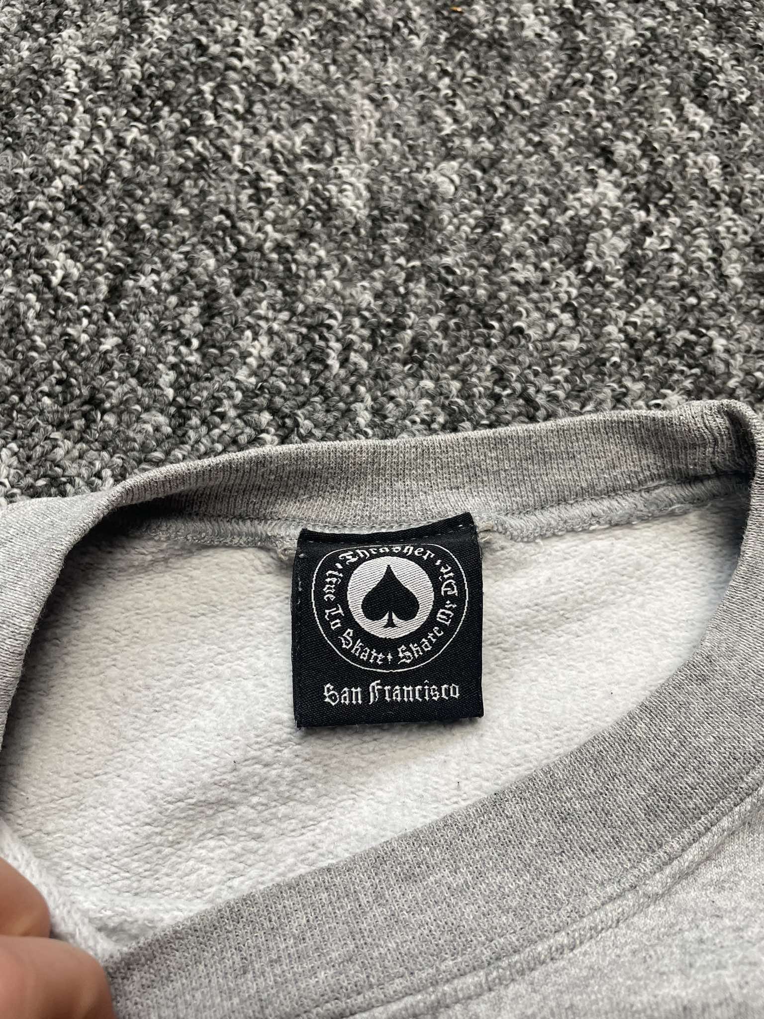 Thrasher × Vintage sweatshirt crewneck Thrasher Skateboard magazine logo y2k Size US L / EU 52-54 / 3 - 6 Thumbnail
