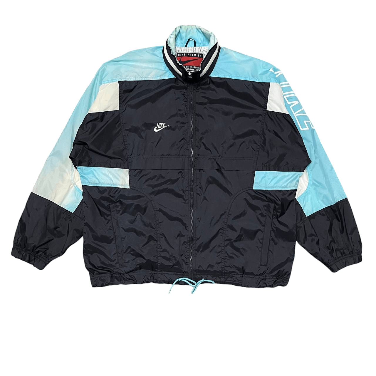 Nike Vintage 90's Nike Premier Windbreaker Jacket Sunfaded Size US M / EU 48-50 / 2 - 1 Thumbnail