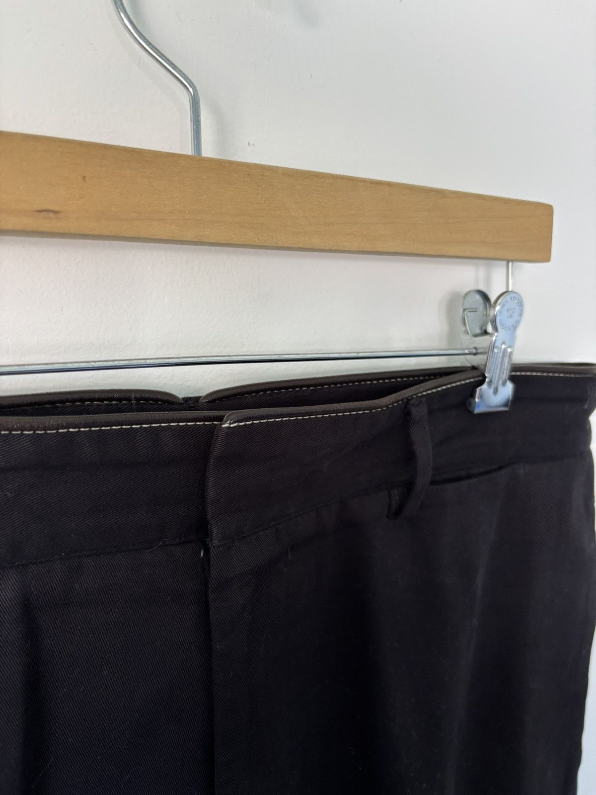 Hermes Vintage Hermes Leather Trimmed Trouser Size US 35 - 4 Thumbnail