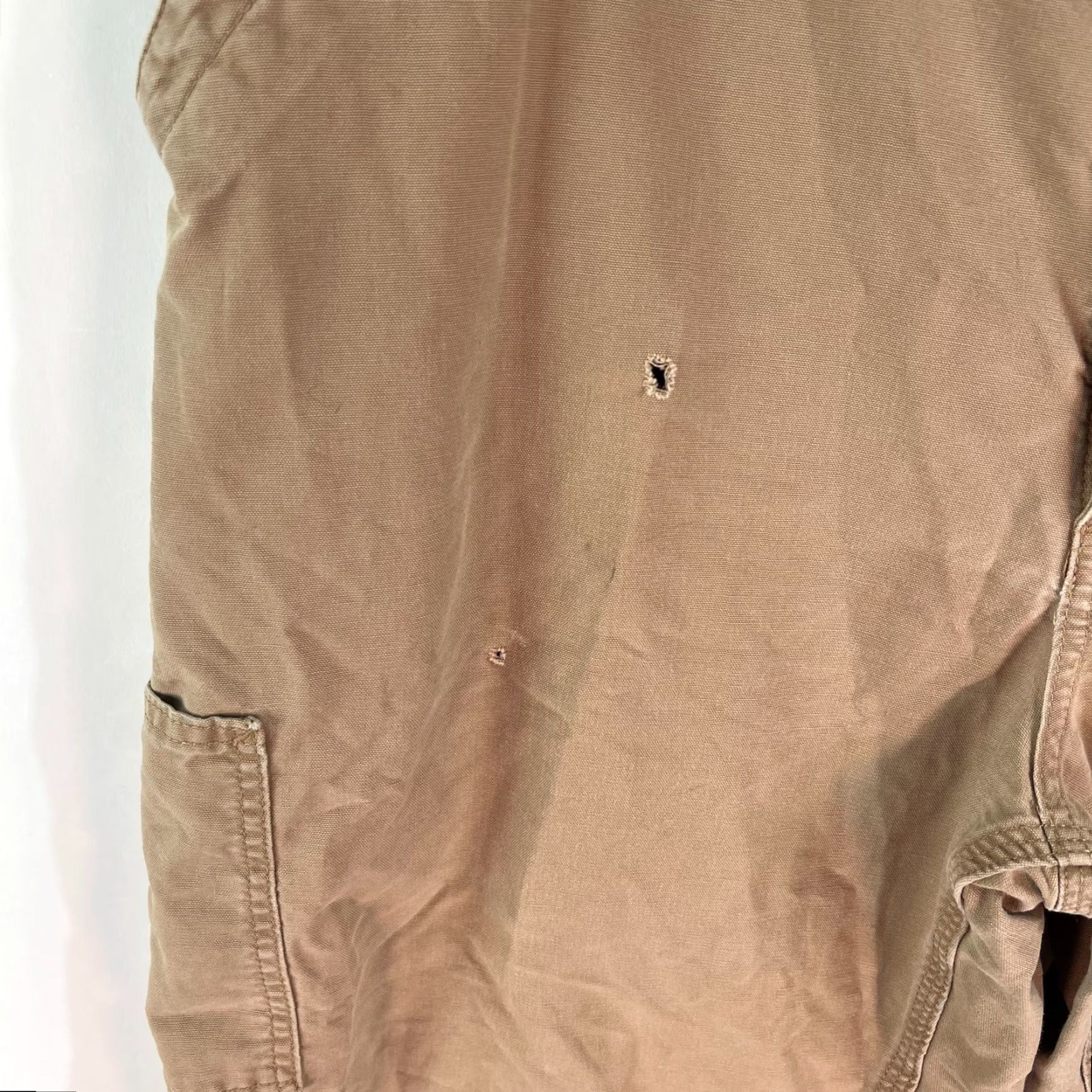 Carhartt VINTAGE Carhartt Carpenter Pants Jeans 42 XT 30 Tan Distressed Pockets Brown Cotton Canvas Mens Size US 42 / EU 58 - 5 Thumbnail