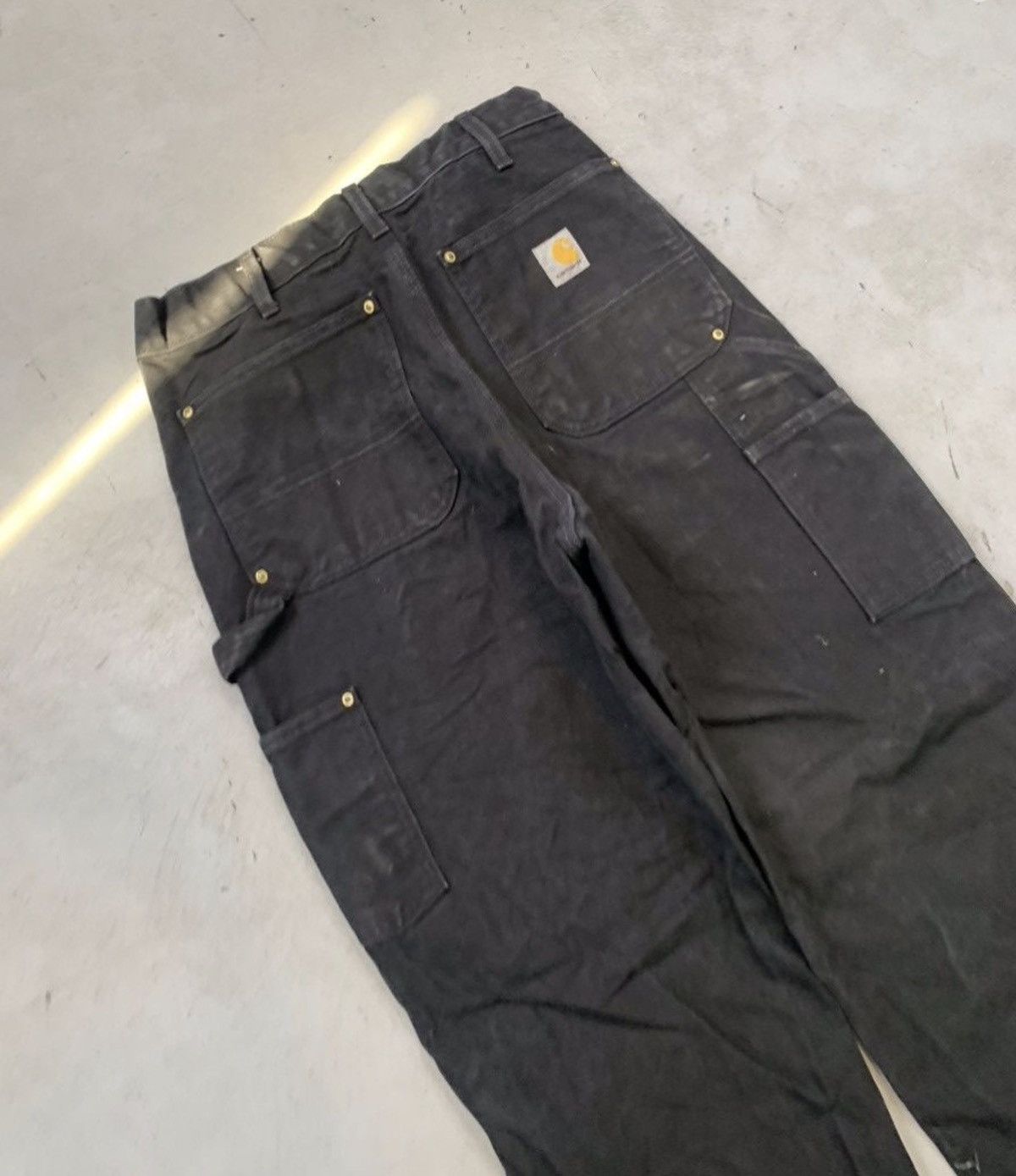 Carhartt Vintage carhartt b01 blk double knee denim Size US 31 - 5 Thumbnail