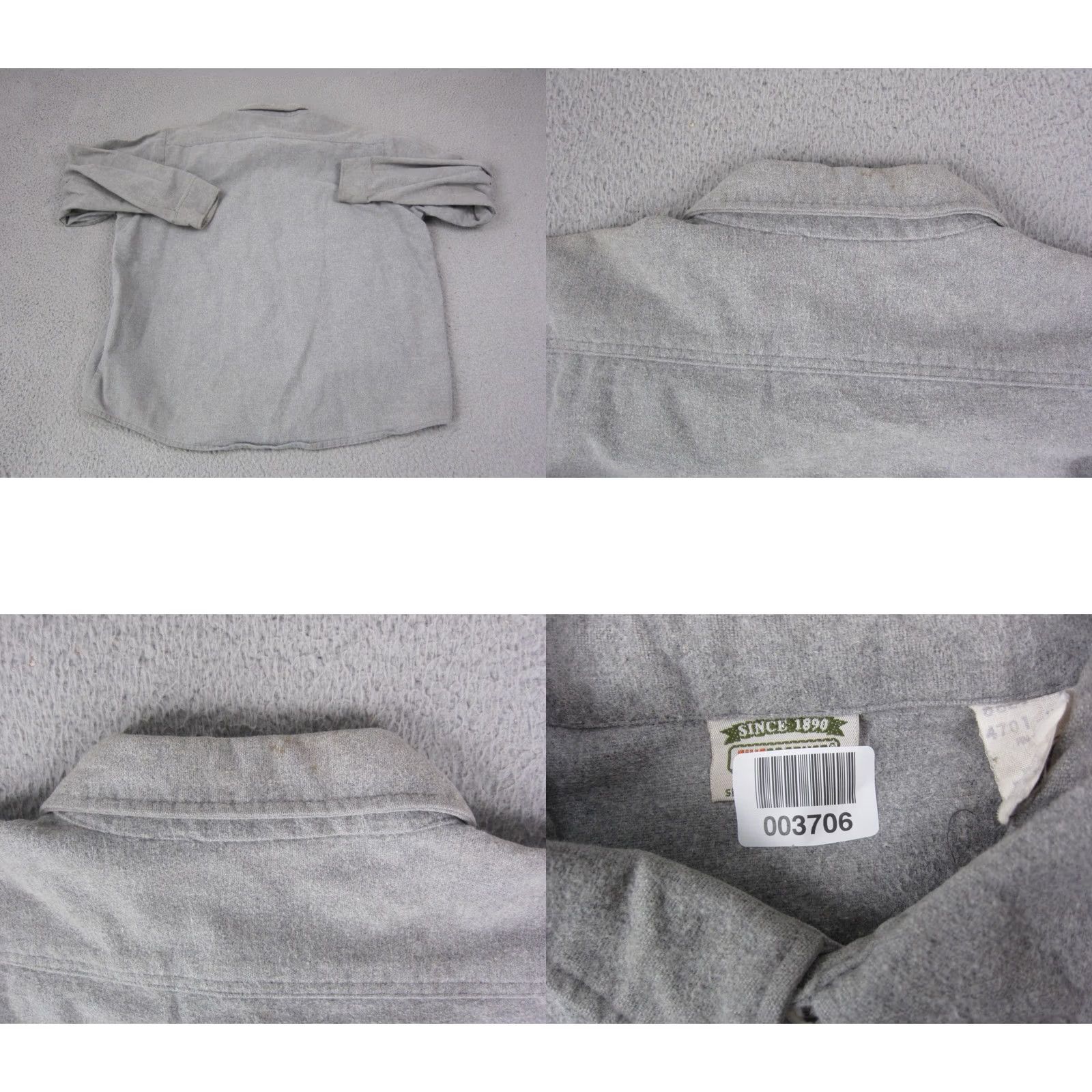 Vintage VINTAGE Five Brother Shirt Mens XL Gray Flannel Western Rodeo Cowboy Shirt Mens XL Gray Flannel Western Rodeo Cowboy Size US XL / EU 56 / 4 - 10 Thumbnail