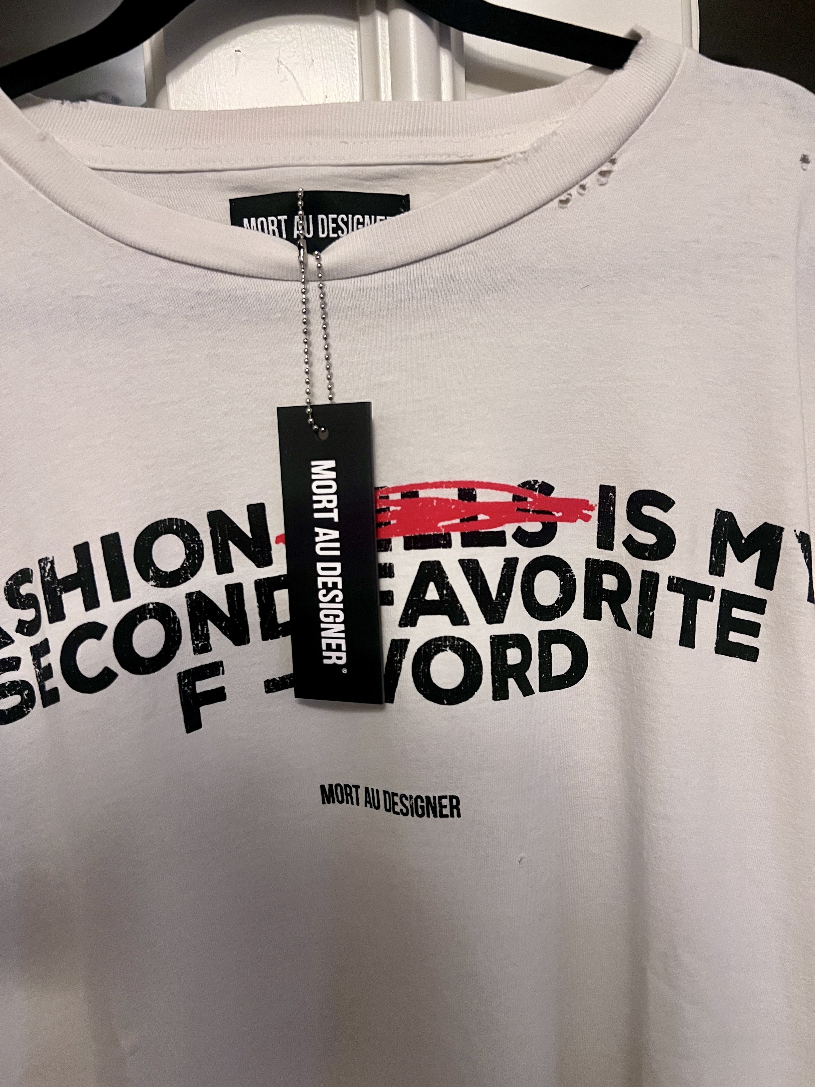 Other Mort Au Designer — FASHION KILLS "F-Word" Tee Size US M / EU 48-50 / 2 - 7 Thumbnail