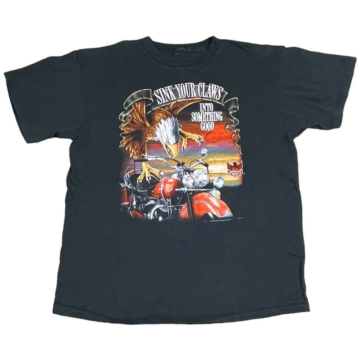 Vintage 3D Emblem 1993 Sink Your Claws Into Something Biker Shirt XL Size US XL / EU 56 / 4 - 1 Thumbnail