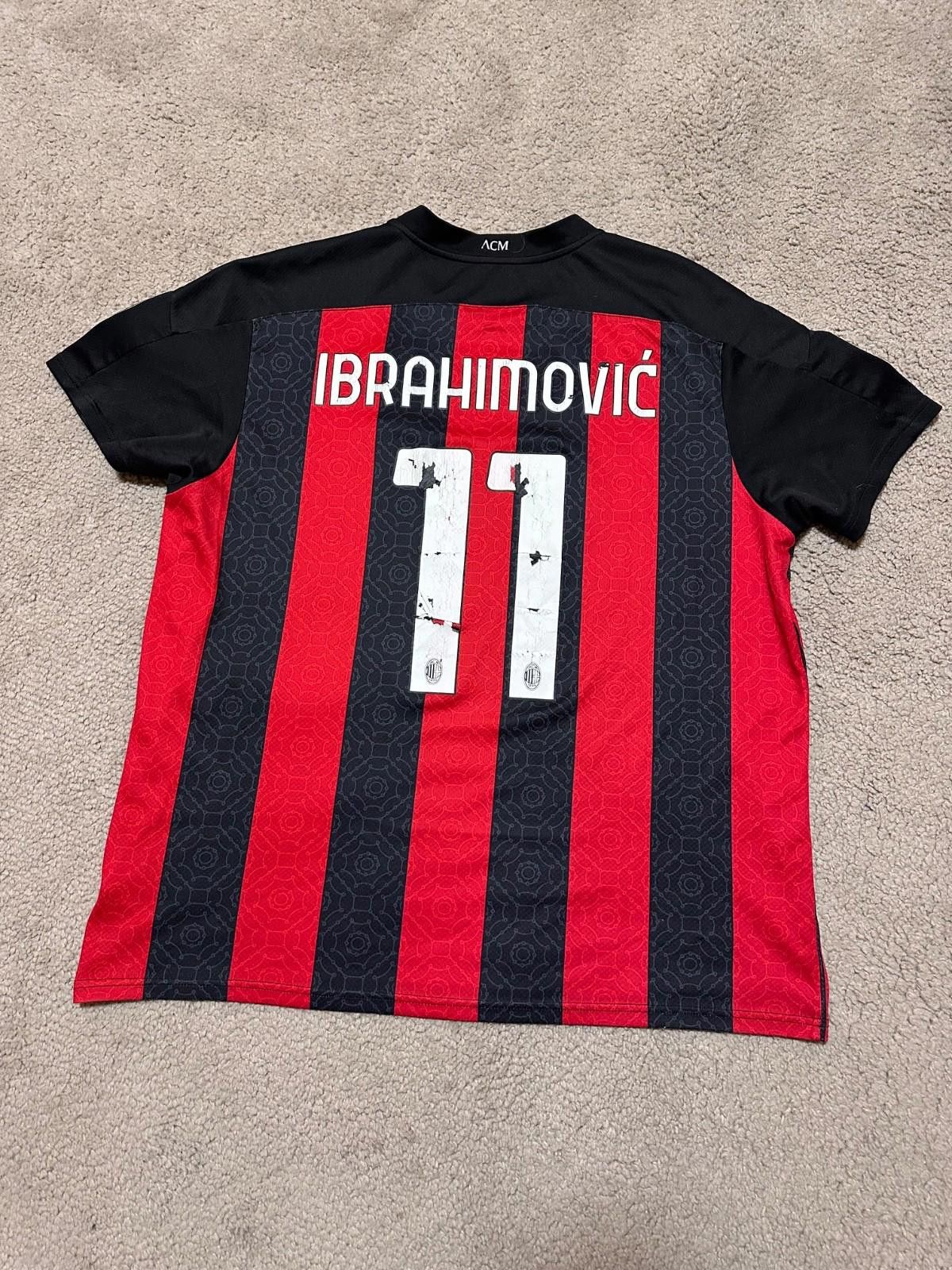 Puma #11 Ibrahimovic Ac Milan2020/21 Football Shirt Soccer Jersey Size US XXL / EU 58 / 5 - 7 Thumbnail