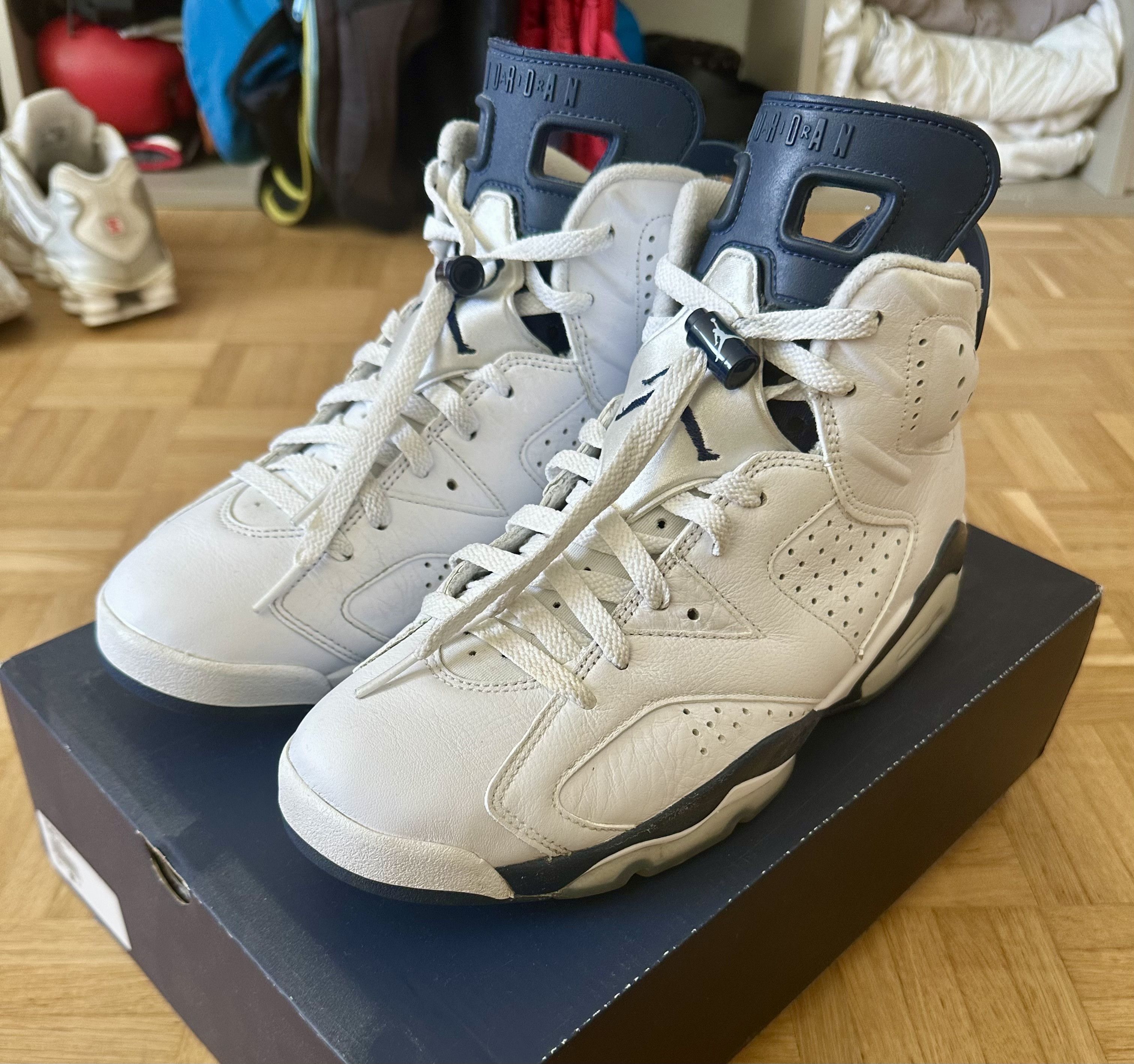 Jordan Brand Air jordan 6 retro white/midnight navy Size US 9 / EU 42 - 3 Thumbnail
