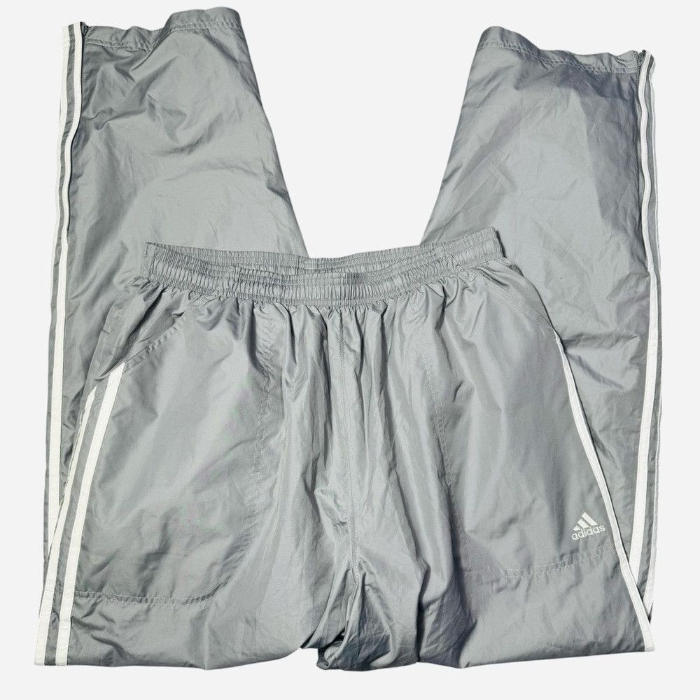 Adidas Adidas Climaproof Track Grey With White Stripes Pants Size Size US 34 / EU 50 - 3 Thumbnail