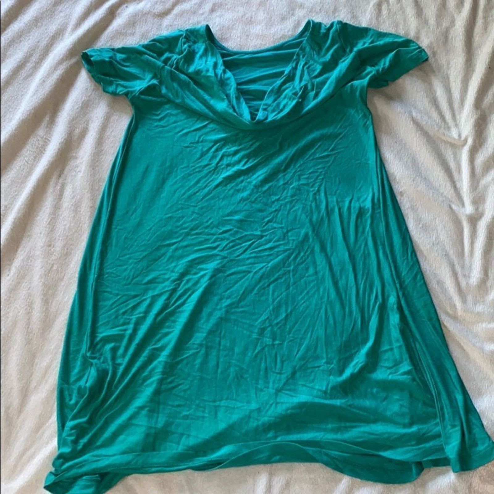 Cos COS Green Swing Short Sleeve Mini Dress | Sz XS Size XS / US 0-2 / IT 36-38 - 4 Thumbnail