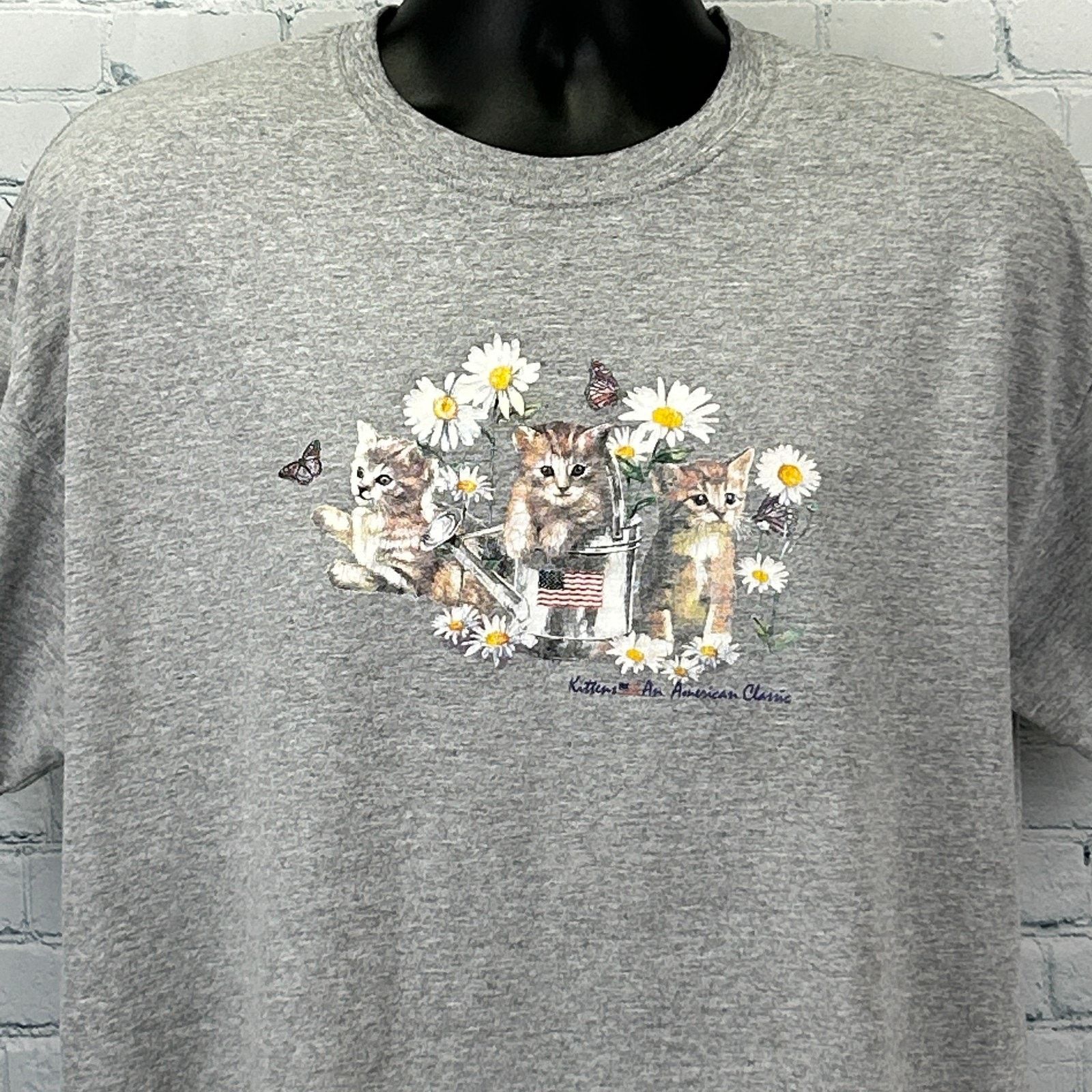 Vintage Vintage Y2Ks Kittens An American Classic T Shirt XL X-Large Size US XL / EU 56 / 4 - 1 Thumbnail