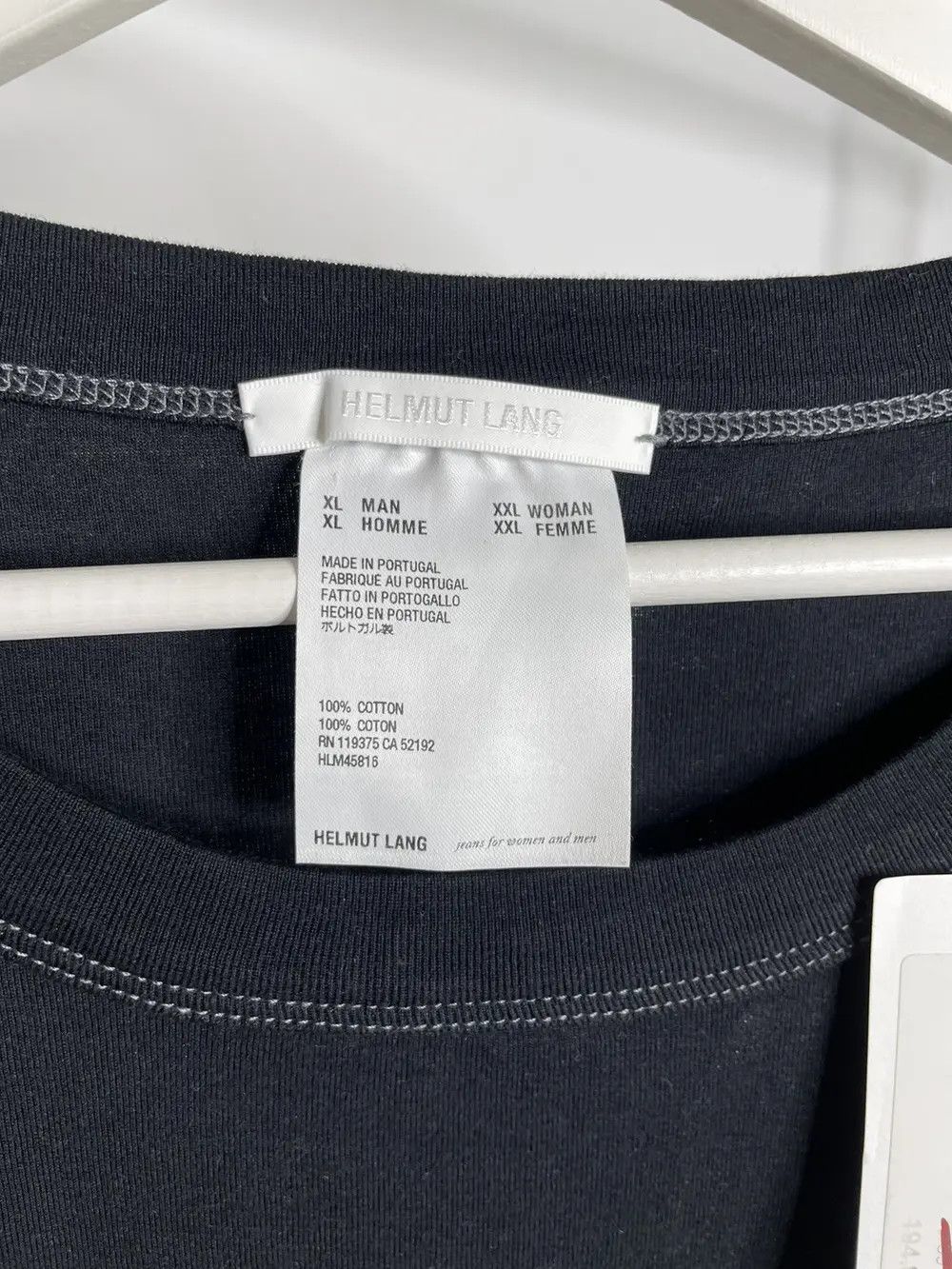 Our Legacy Helmut Lang - Logo Patch T-Shirt Cotton Size US XL / EU 56 / 4 - 6 Thumbnail