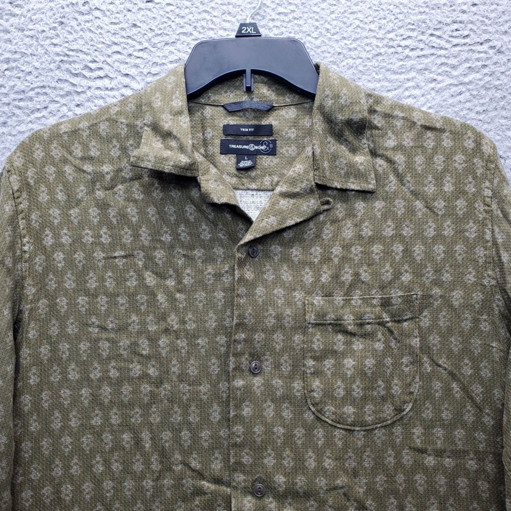 Treasure & Bond Treasure & Bond Shirt Mens L Multicolor Allover Dollar Sign Print Button-Up Size US L / EU 52-54 / 3 - 3 Thumbnail