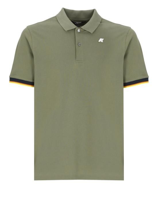 K-Way K-WAY Men Polo Shirts K1125BW V15 Green Size US L / EU 52-54 / 3 - 1 Thumbnail