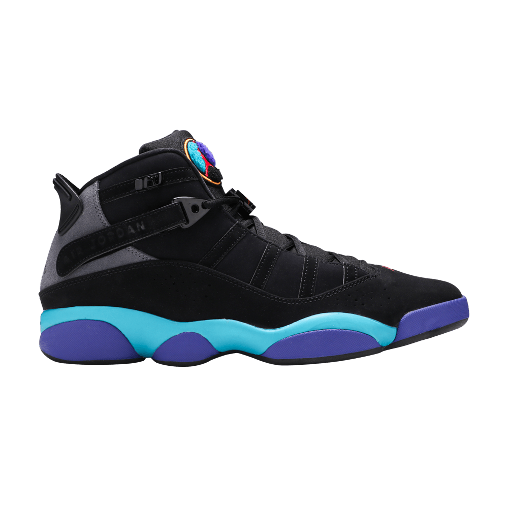 image of Jordan Brand 6 Rings Aqua Shoes in Black, Men's (Size 8)