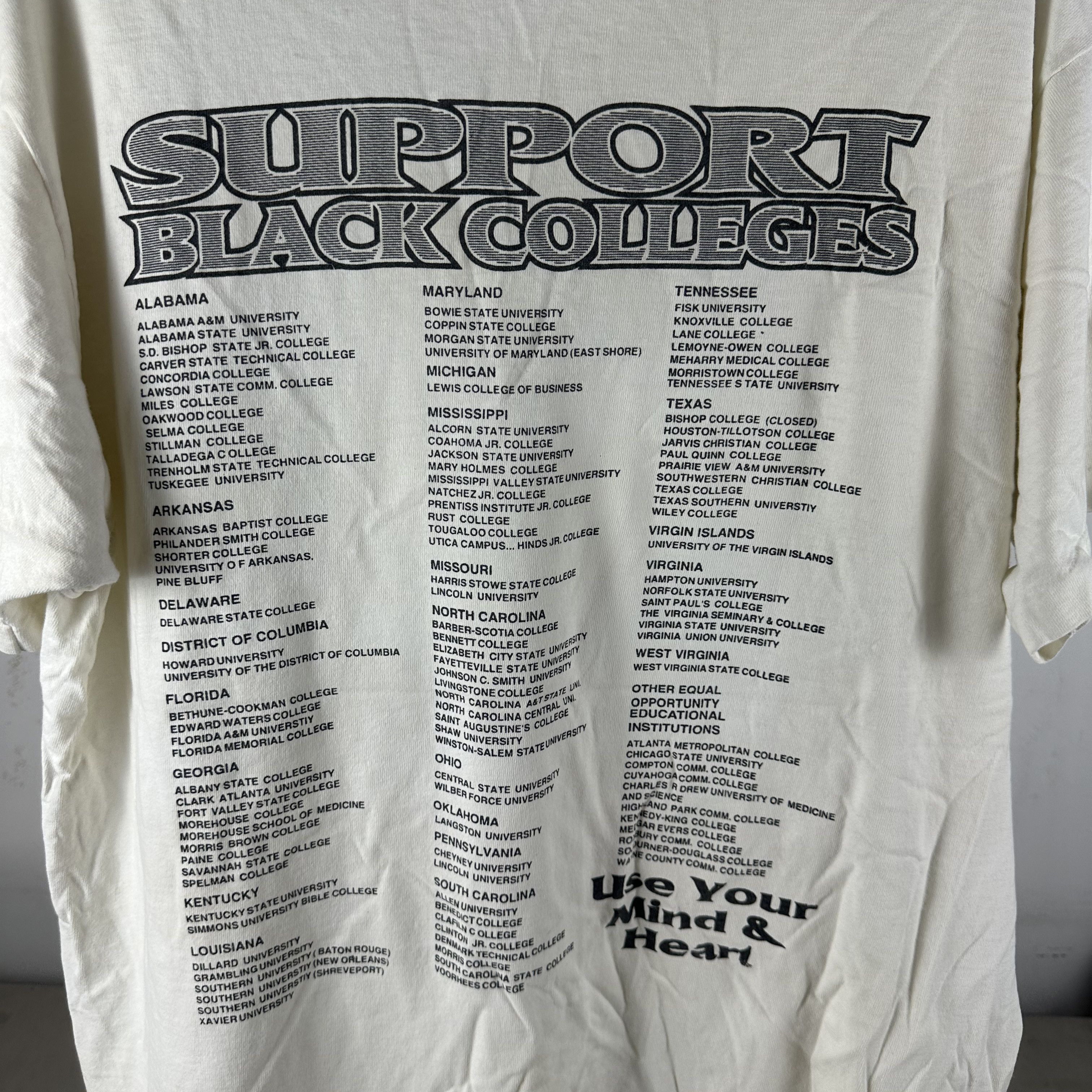 Vintage ​​​​Vintage 90s Circle City Classic NCA&T VS TSU T-shirt Size US XL / EU 56 / 4 - 4 Thumbnail