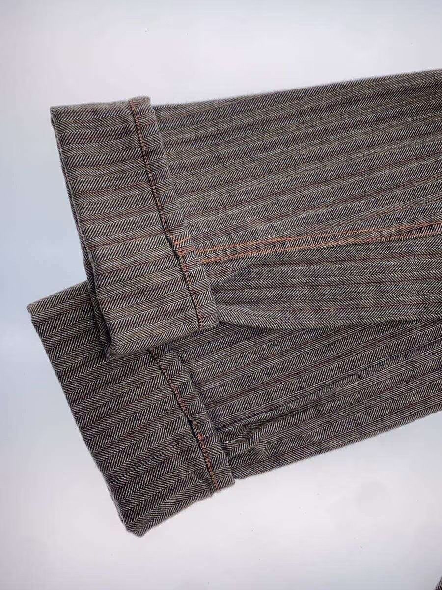Jean Paul Gaultier Striped Herringbone Denim Jacket Size S / US 4 / IT 40 - 3 Thumbnail