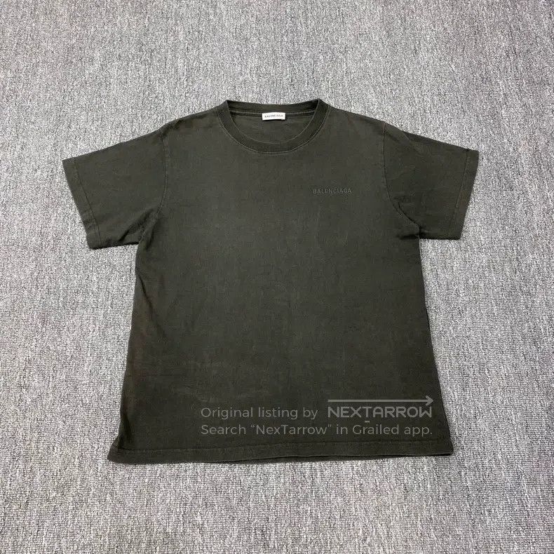 Balenciaga Balenciaga Dark Green Small Logo Short Sleeve Size US L / EU 52-54 / 3 - 1 Thumbnail