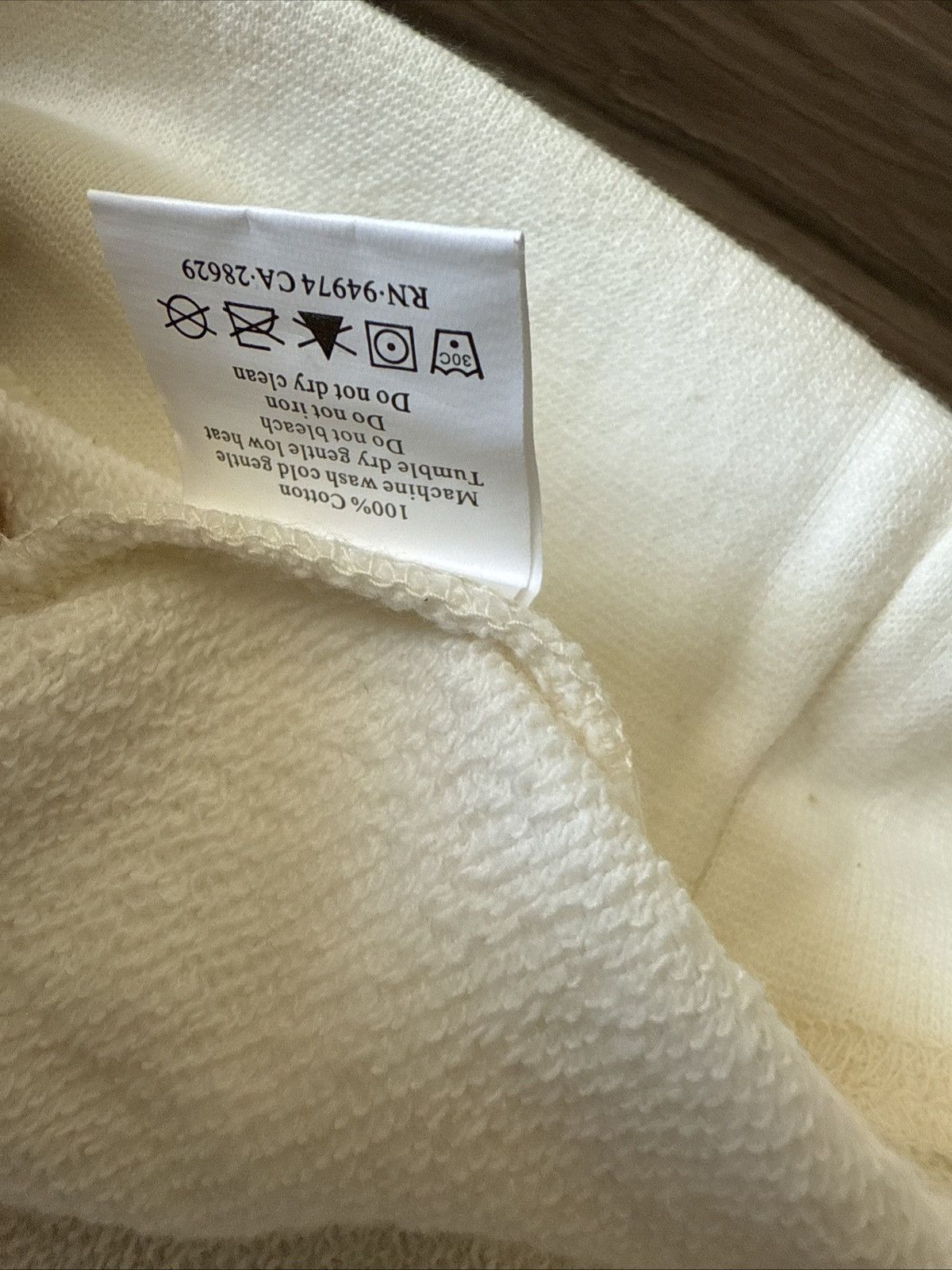 Stussy Stüssy French Terry Hoodie Beige Cream Pullover Size Small Size US S / EU 44-46 / 1 - 4 Thumbnail