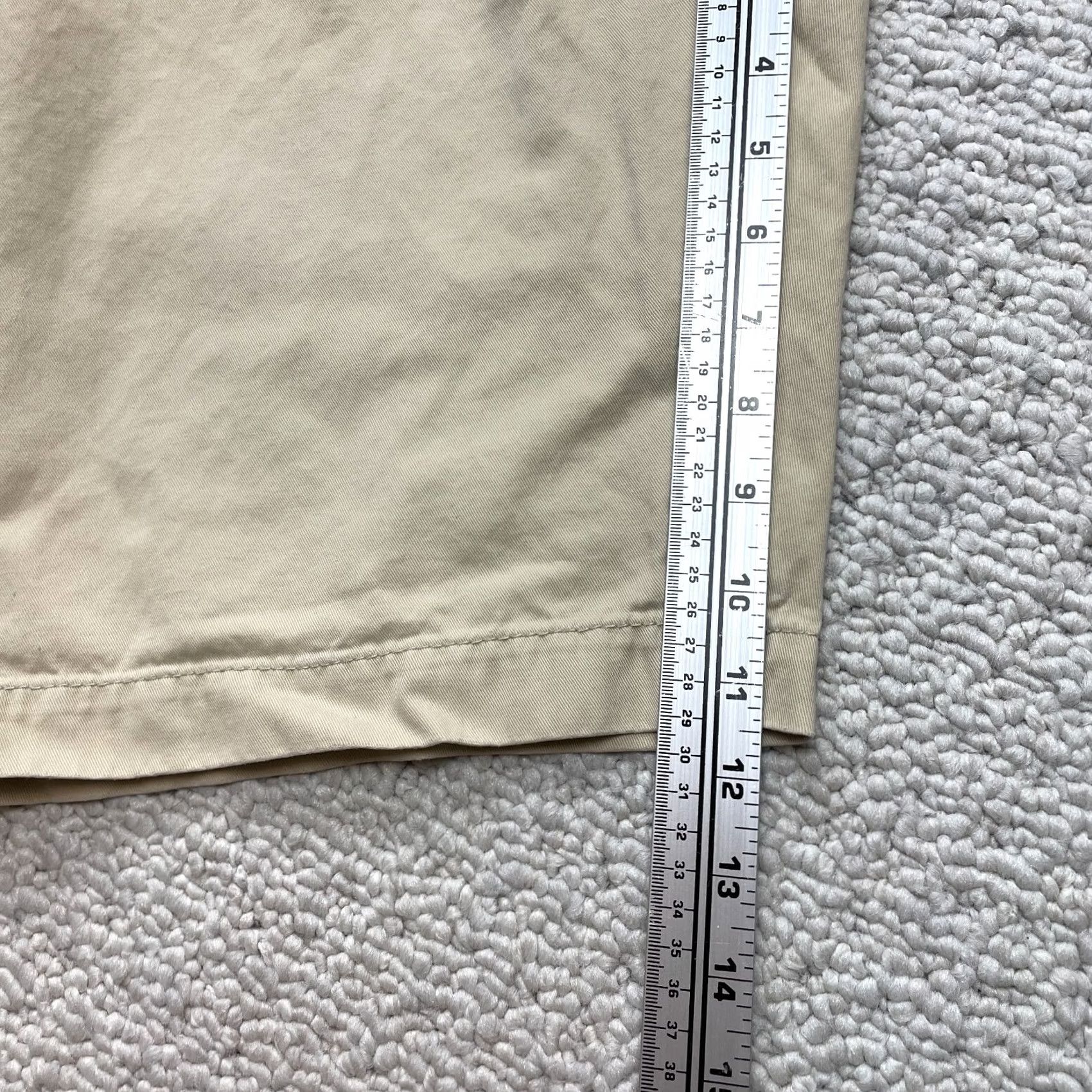 American Eagle Outfitters American Eagle Longboard Chino Shorts Mens 31 Light Beige Khaki 11" Inseam Solid Size US 31 - 3 Thumbnail