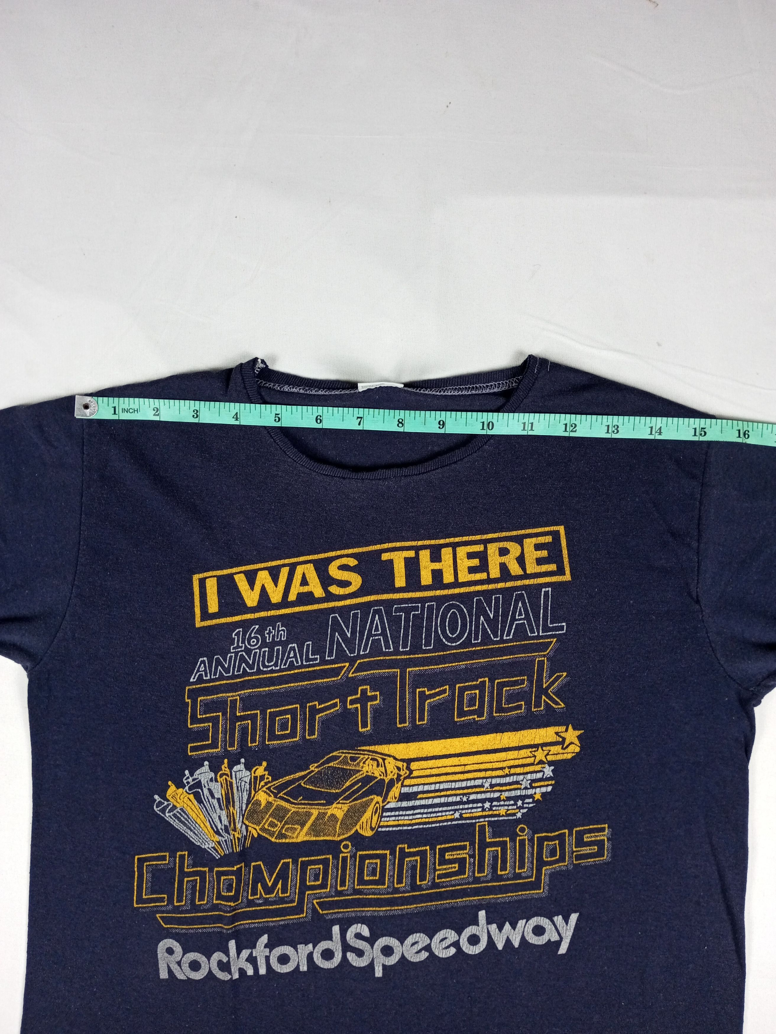 Vintage Vintage 80's Rockford Speedway 16th championship T-shirt Size US S / EU 44-46 / 1 - 12 Thumbnail